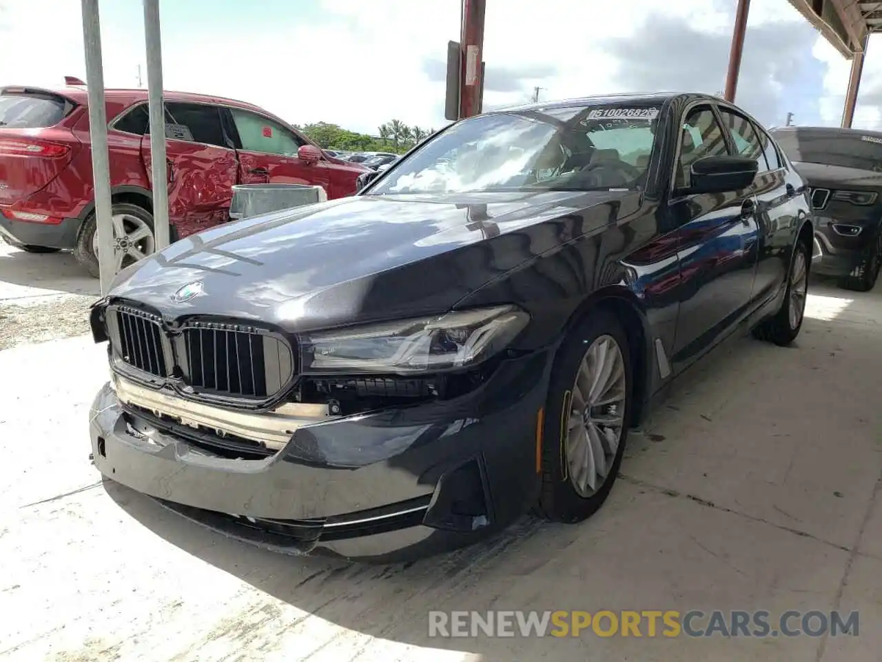 2 Photograph of a damaged car WBA53BH05NCK28625 BMW 5 SERIES 2022