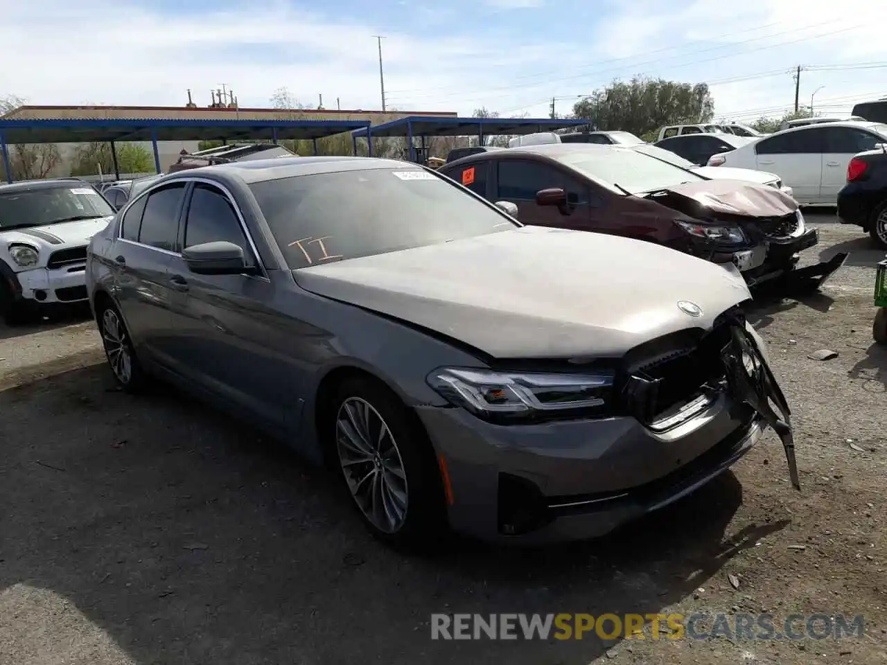 1 Photograph of a damaged car WBA53BH05NWX53120 BMW 5 SERIES 2022