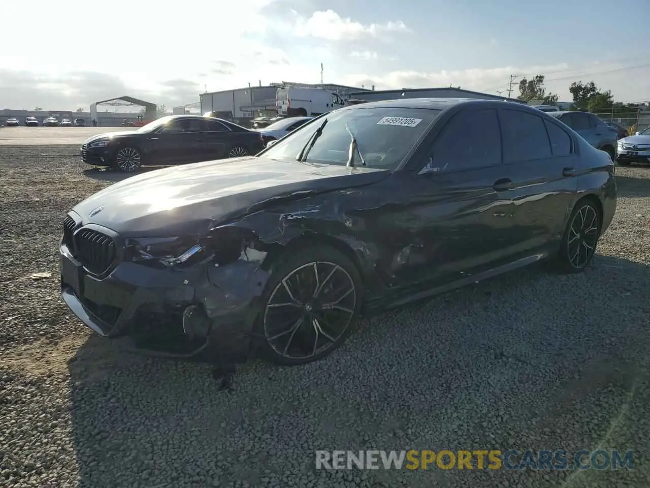 1 Photograph of a damaged car WBA53BJ01NWX52749 BMW 5 SERIES 2022