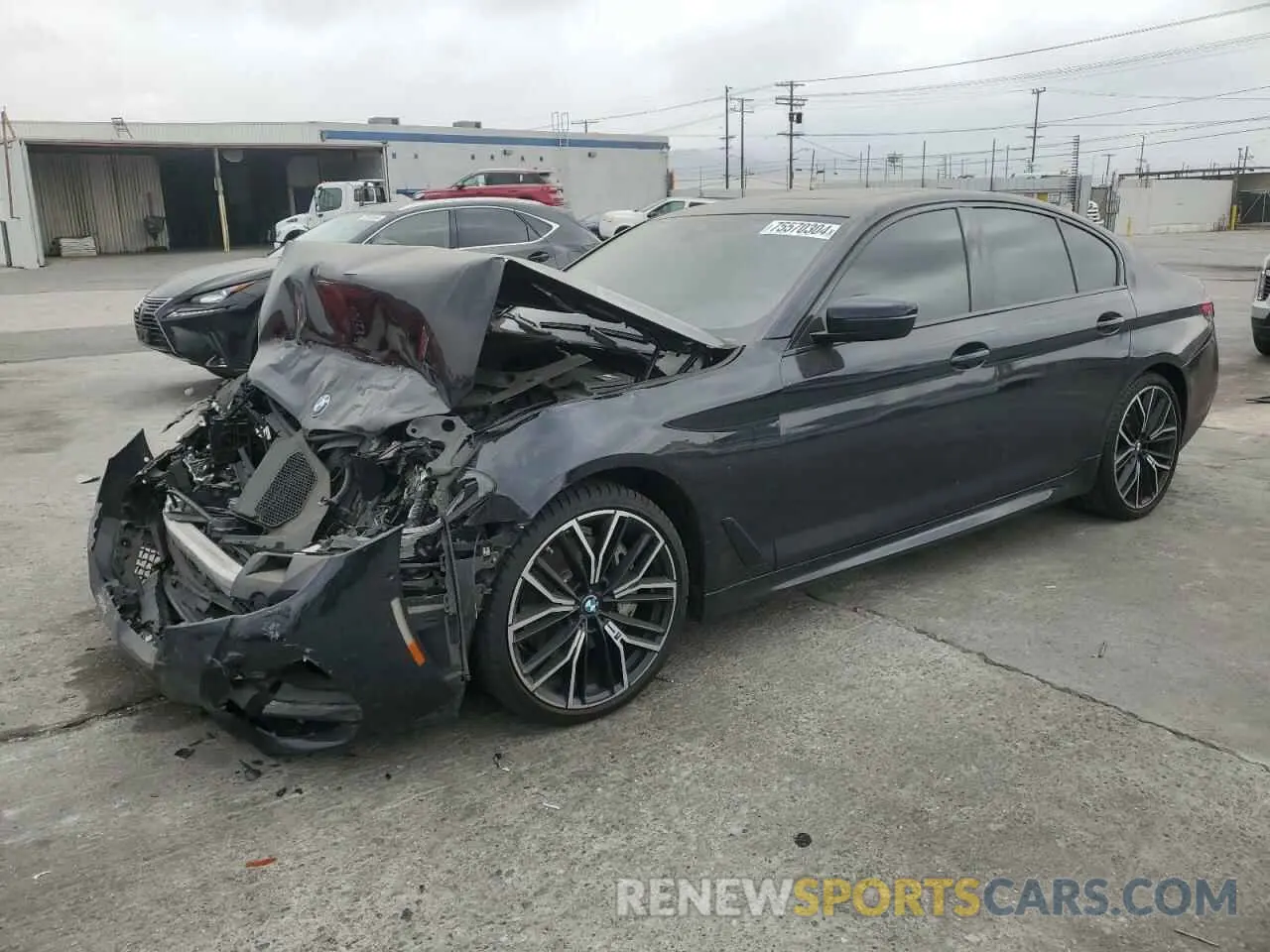 1 Photograph of a damaged car WBA53BJ02NWX48578 BMW 5 SERIES 2022