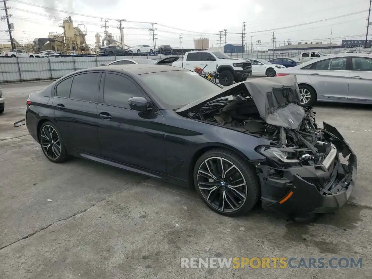 4 Photograph of a damaged car WBA53BJ02NWX48578 BMW 5 SERIES 2022