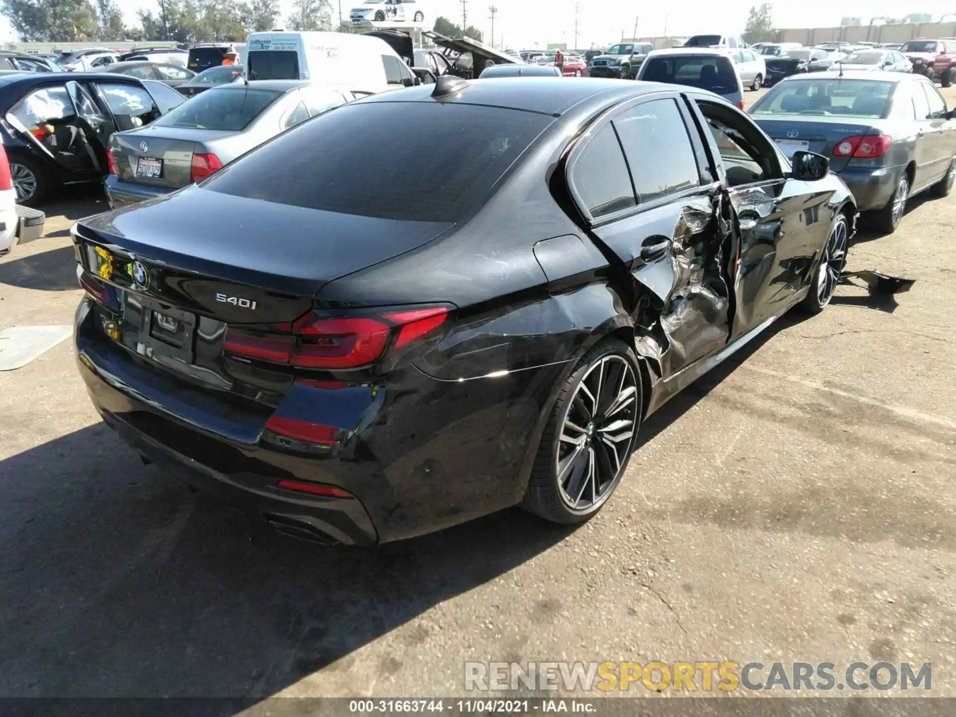 4 Photograph of a damaged car WBA53BJ06NWX42525 BMW 5 SERIES 2022