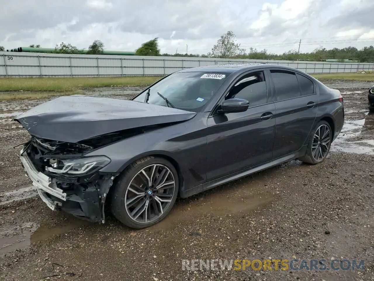 1 Photograph of a damaged car WBA53BJ07NCH68037 BMW 5 SERIES 2022