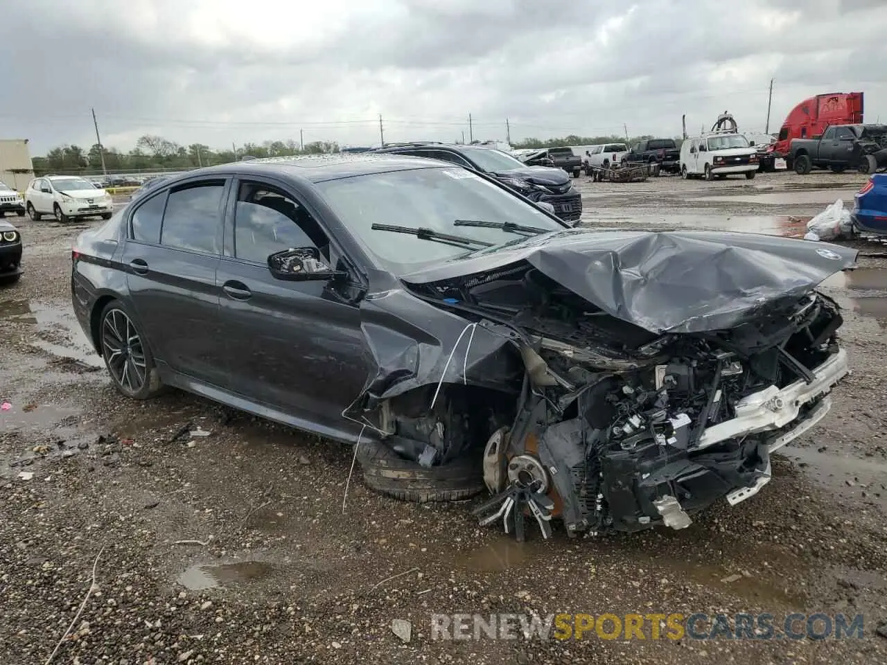 4 Photograph of a damaged car WBA53BJ07NCH68037 BMW 5 SERIES 2022