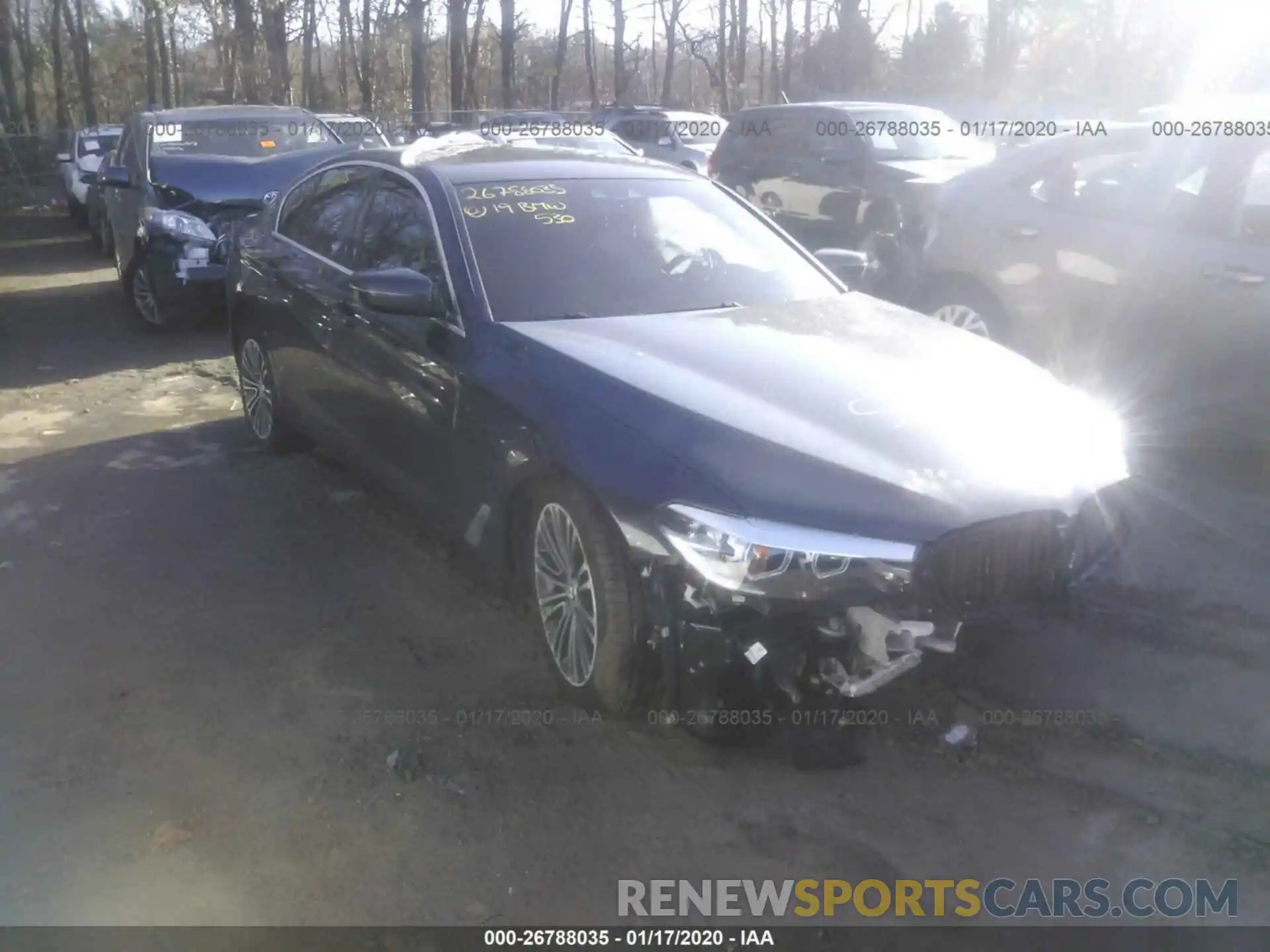 1 Photograph of a damaged car WBAJA7C55KWW01757 BMW 530 2019