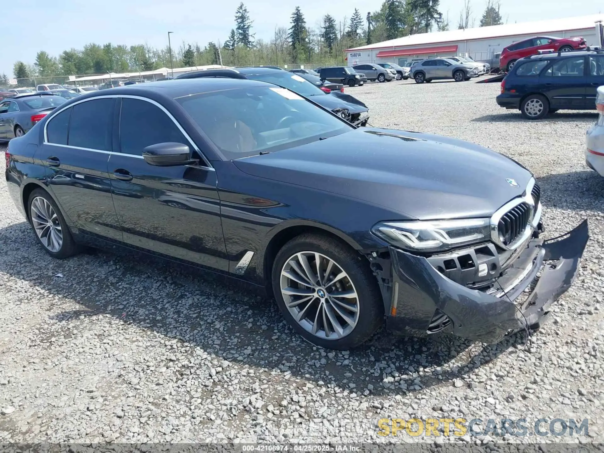 1 Photograph of a damaged car WBA13BJ09NWX51234 BMW 530 2022