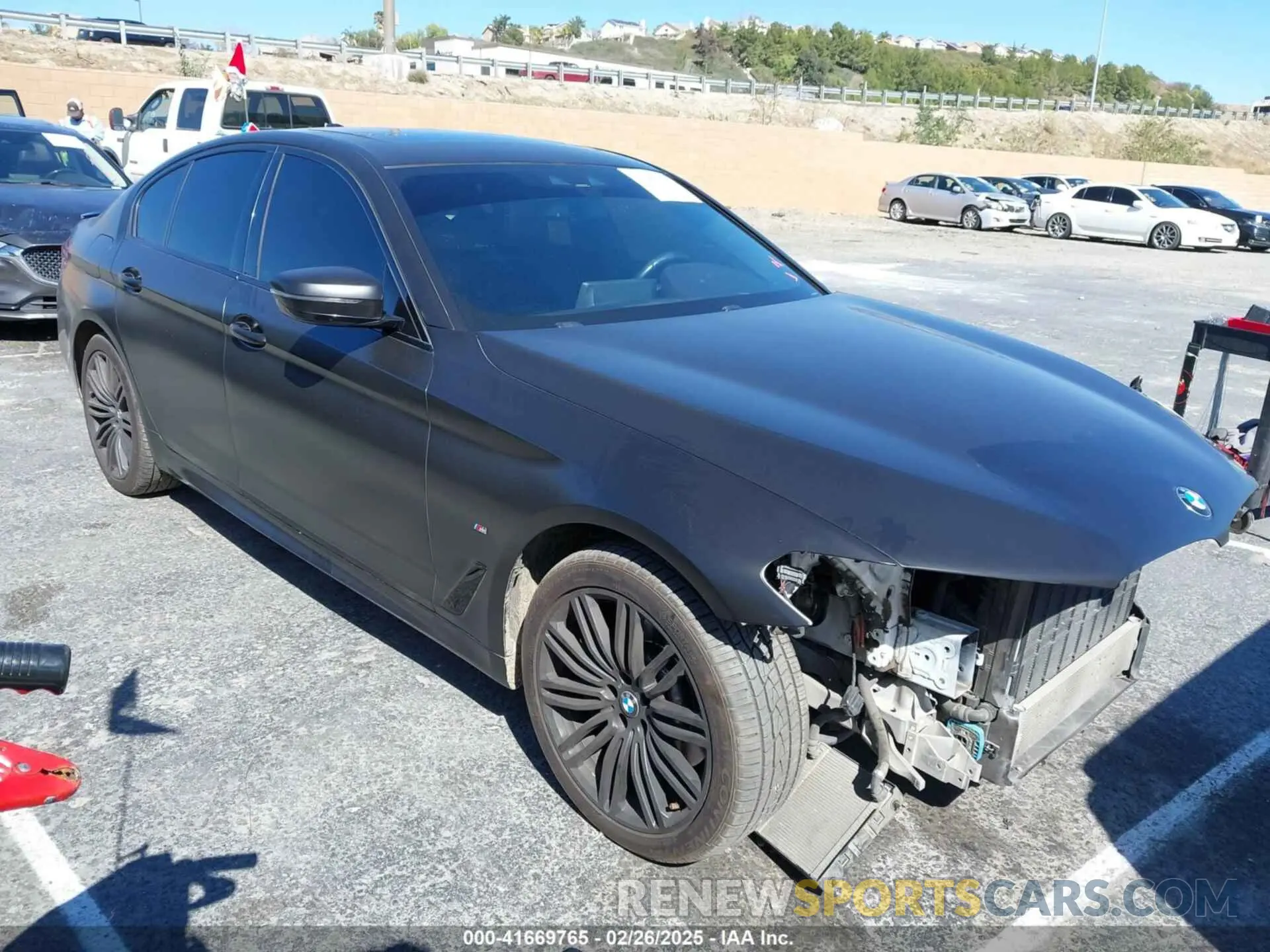 1 Photograph of a damaged car WBAJA9C02LCD31800 BMW 530E 2020