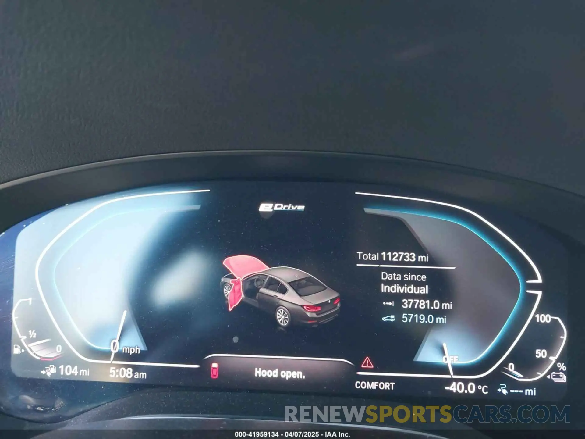 7 Photograph of a damaged car WBAJA9C08LCD41408 BMW 530E 2020