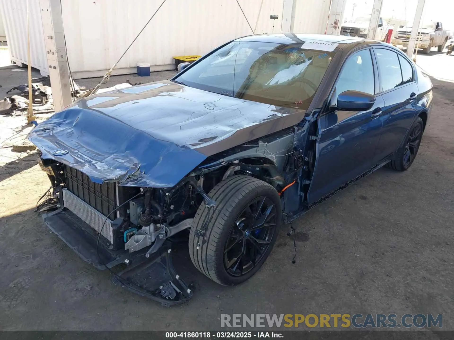 2 Photograph of a damaged car WBA13AG05PCM09852 BMW 530E 2023