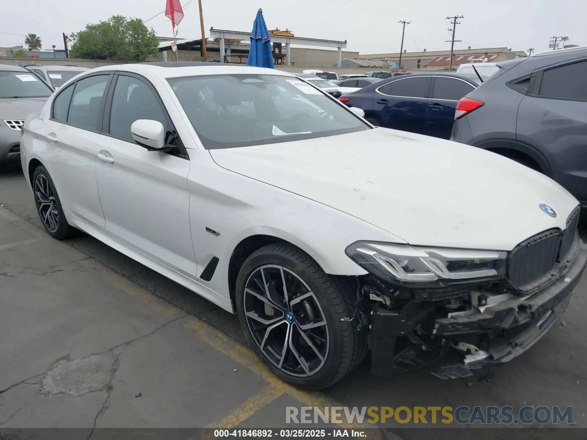 1 Photograph of a damaged car WBA13AG06PCM79635 BMW 530E 2023