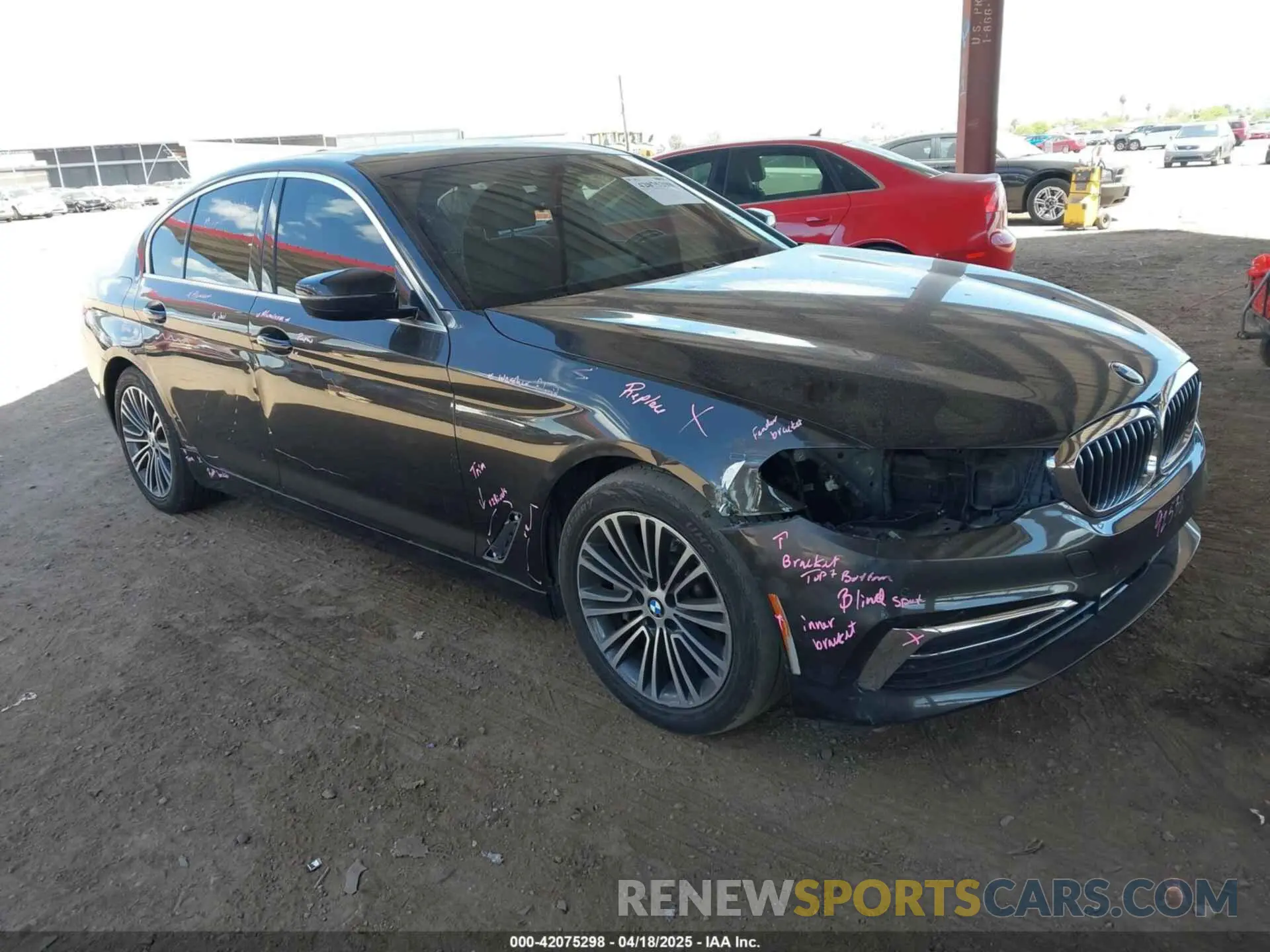 1 Photograph of a damaged car WBAJA5C52KWW20562 BMW 530I 2019