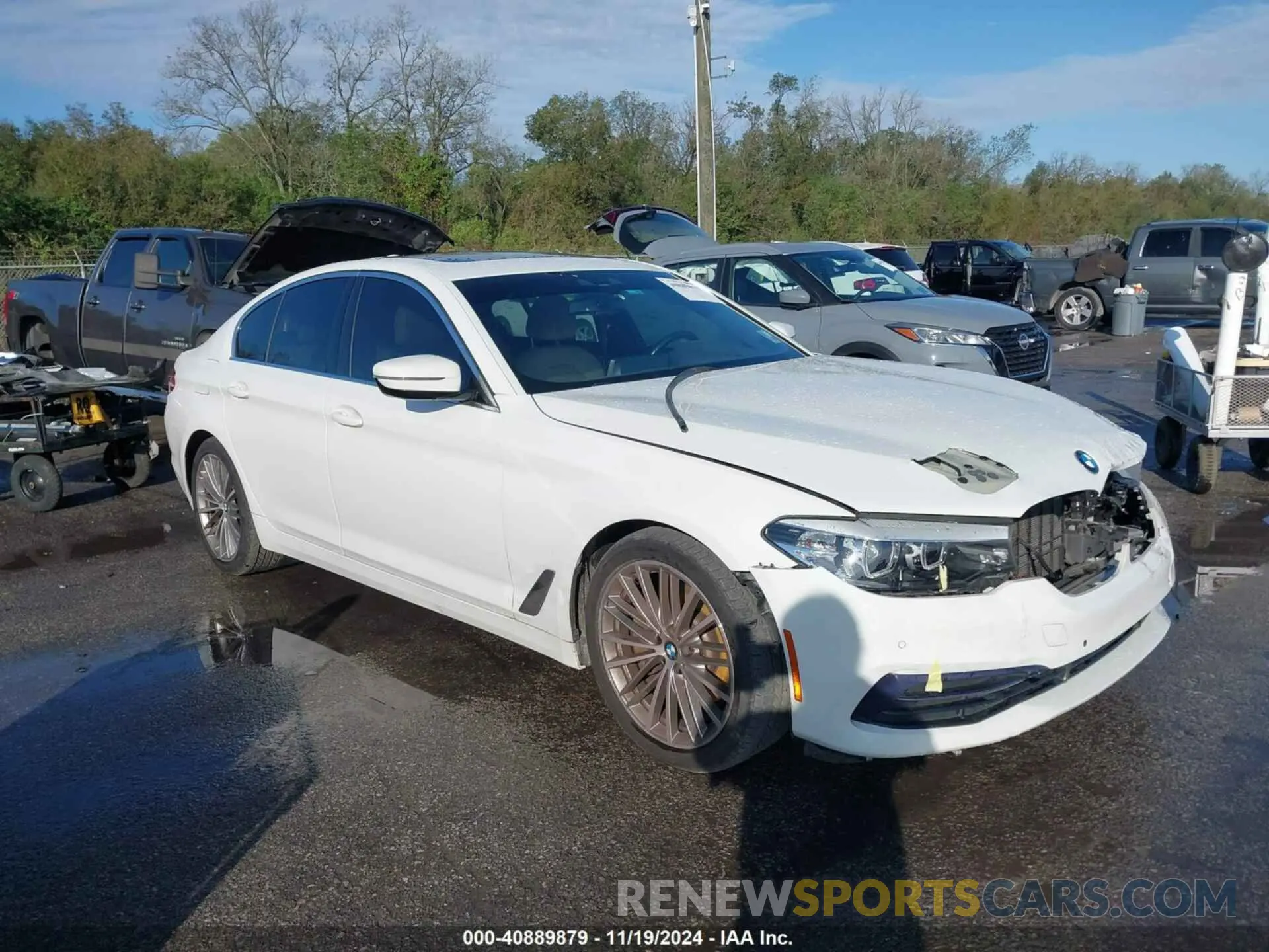 1 Photograph of a damaged car WBAJA5C54KWW38397 BMW 530I 2019