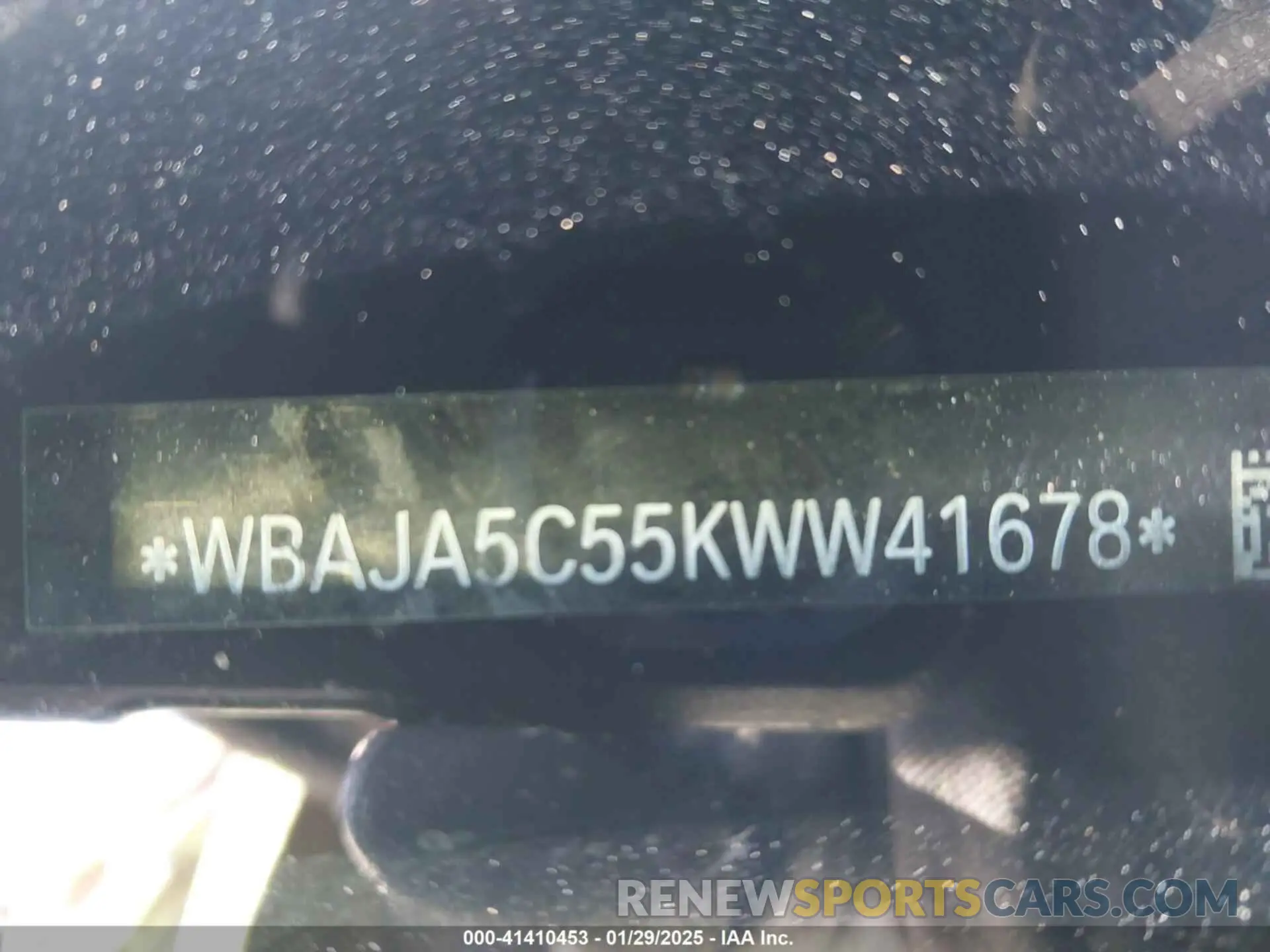 9 Photograph of a damaged car WBAJA5C55KWW41678 BMW 530I 2019