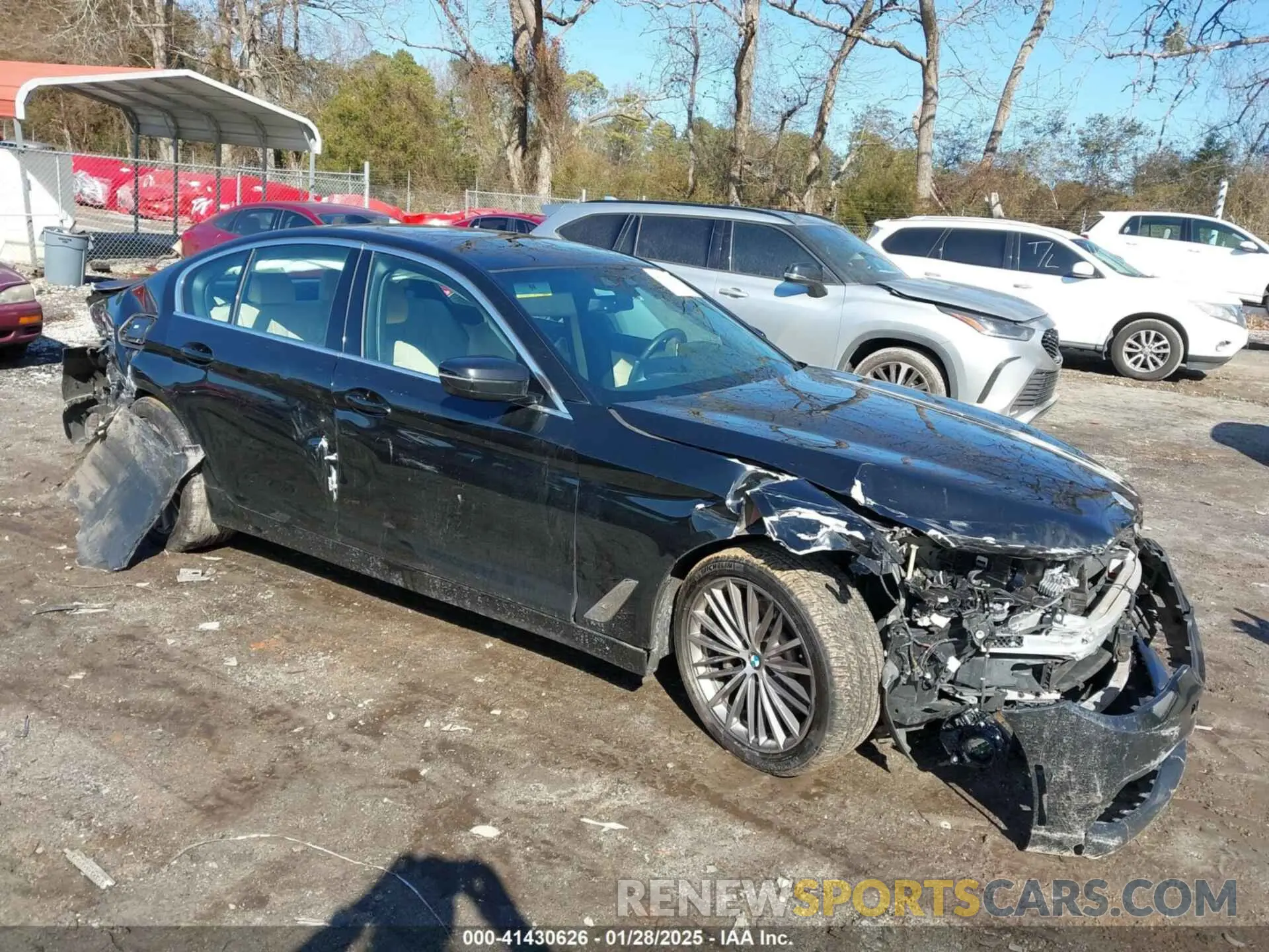 1 Photograph of a damaged car WBAJA5C56KWW03537 BMW 530I 2019