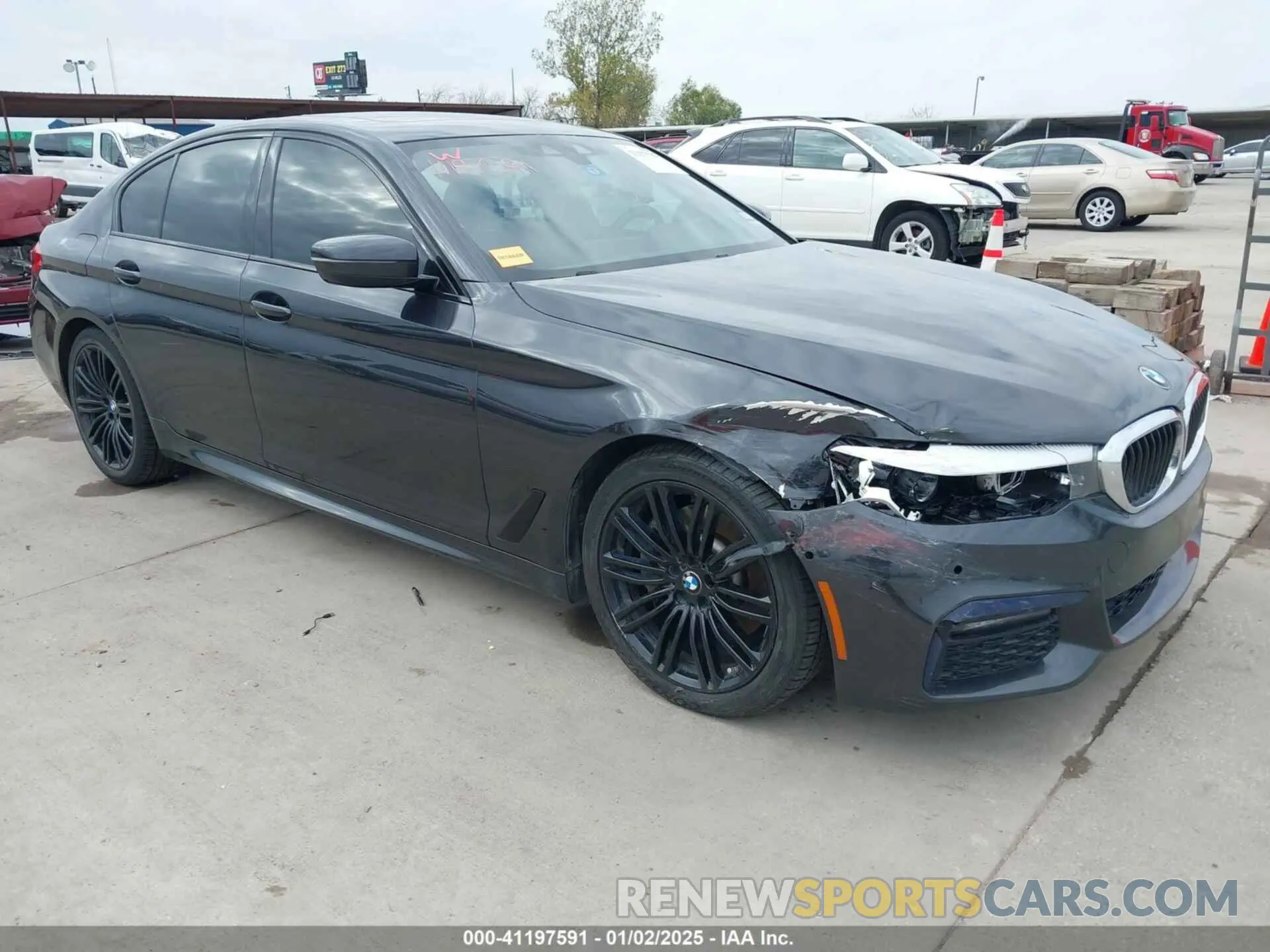 1 Photograph of a damaged car WBAJA5C59KWW29310 BMW 530I 2019
