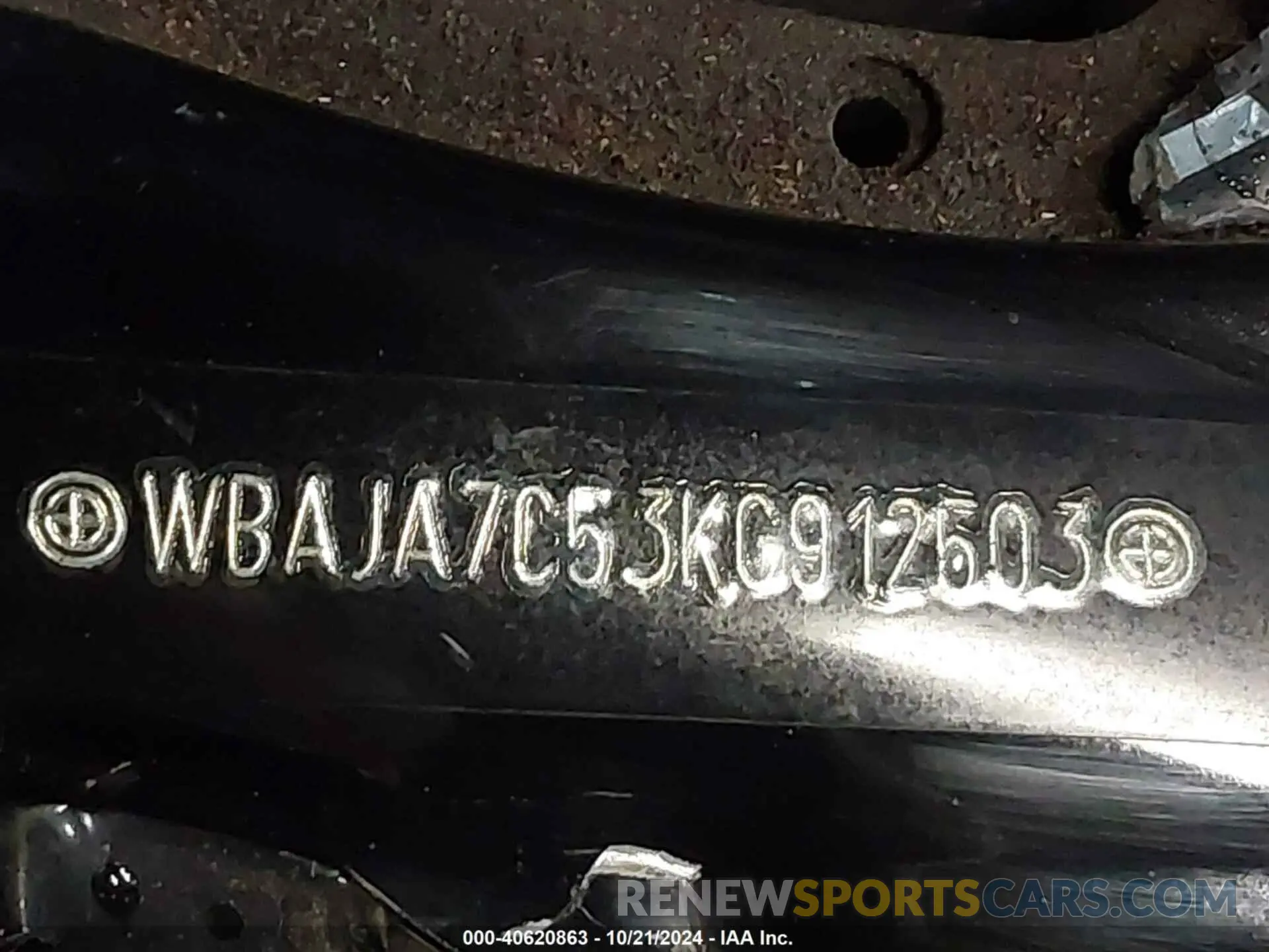 19 Photograph of a damaged car WBAJA7C53KG912503 BMW 530I 2019