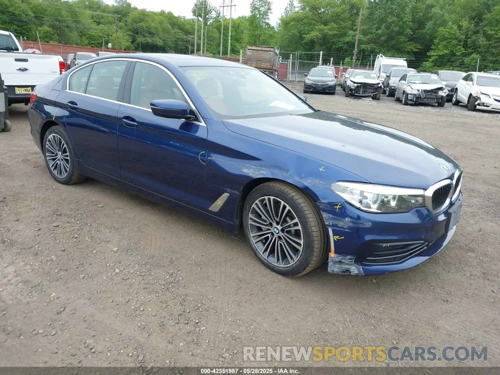 1 Photograph of a damaged car WBAJA7C57KWW20522 BMW 530I 2019
