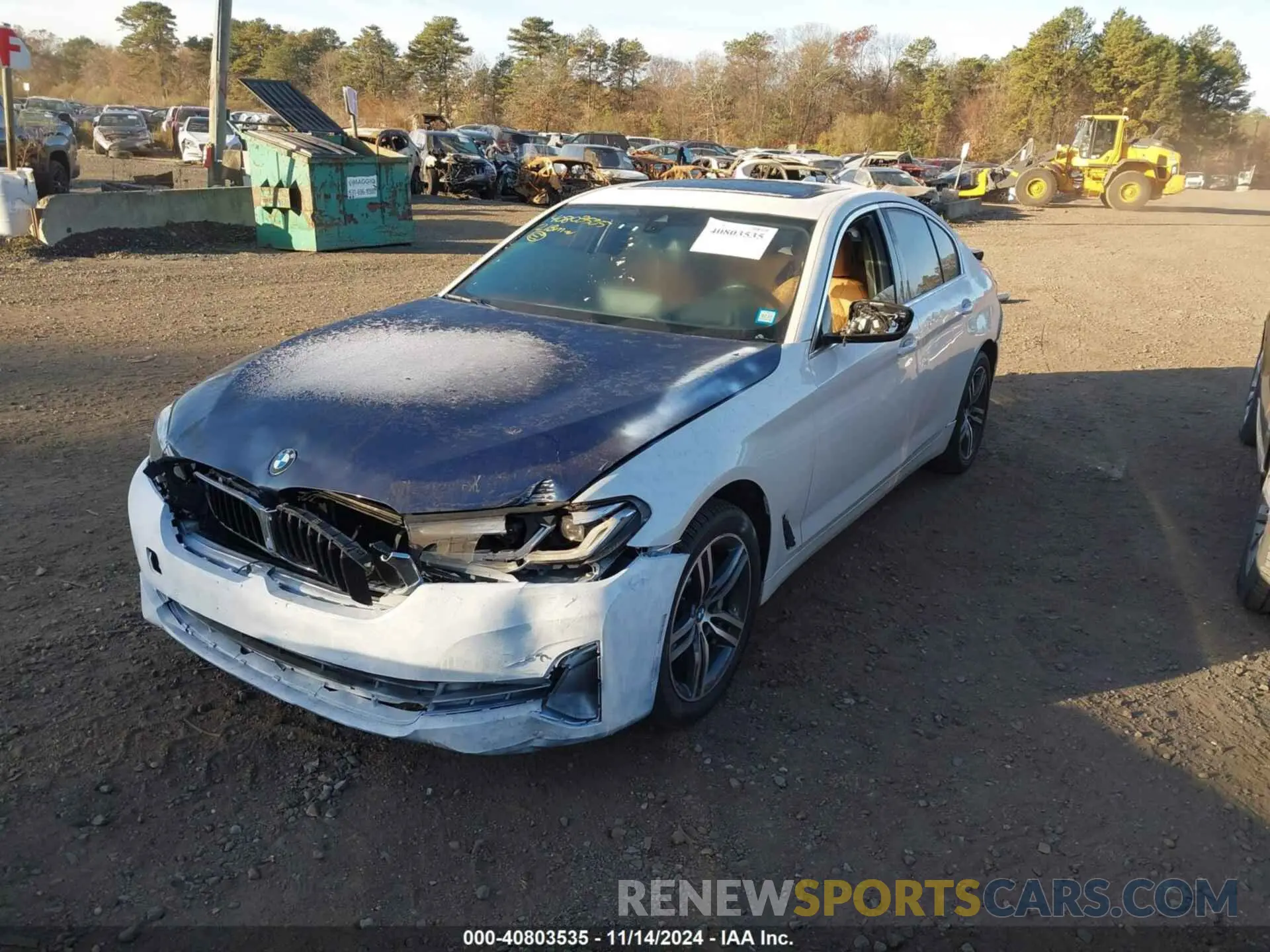 2 Photograph of a damaged car WBA13BJ01MWX10949 BMW 530I 2021