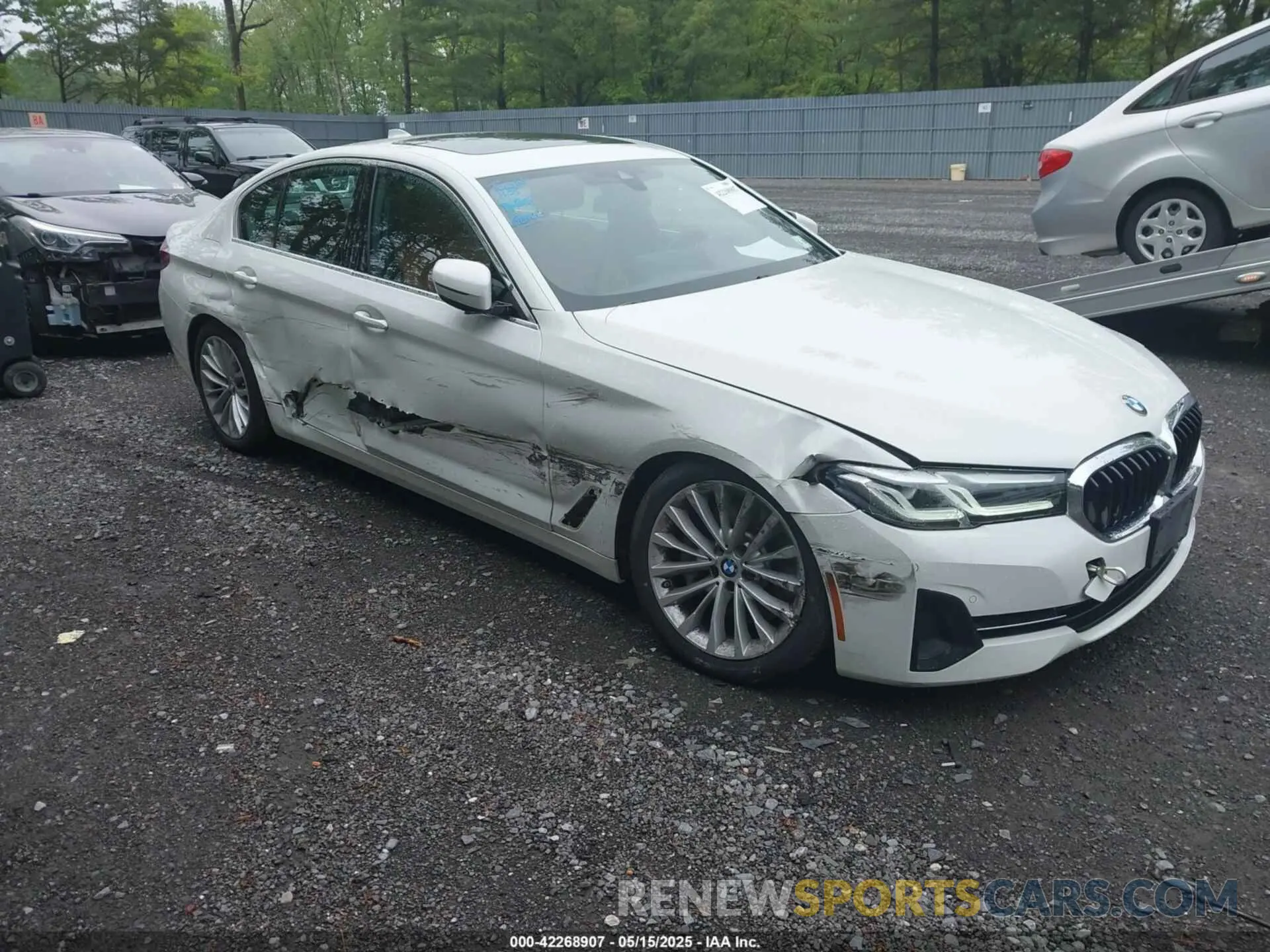 1 Photograph of a damaged car WBA13BJ03MCG80602 BMW 530I 2021
