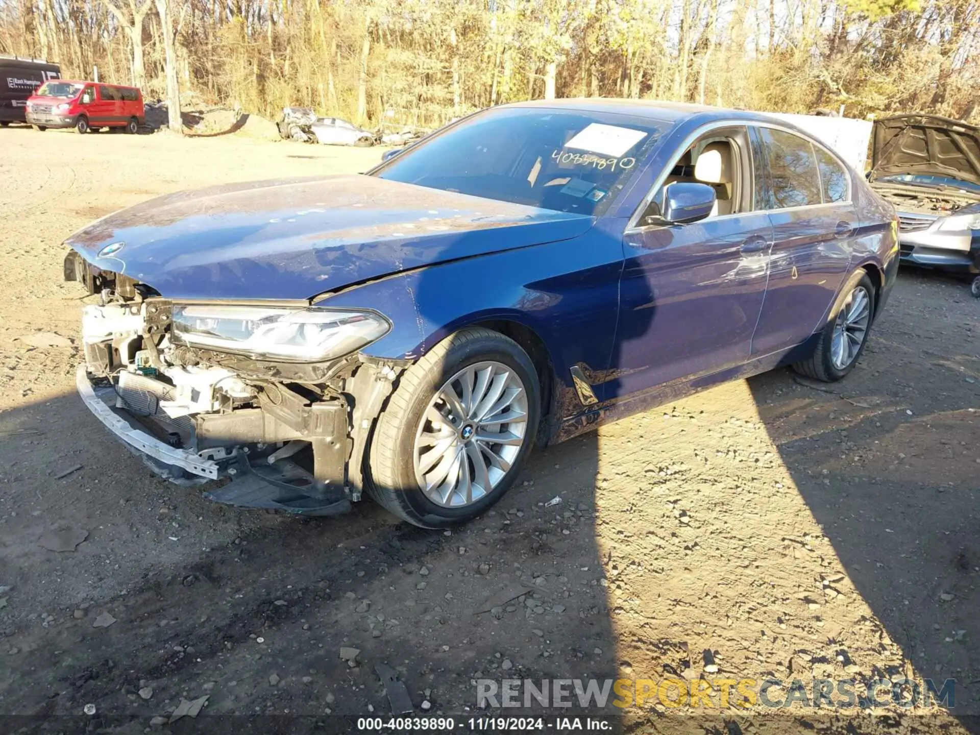 2 Photograph of a damaged car WBA13BJ05MWX33361 BMW 530I 2021