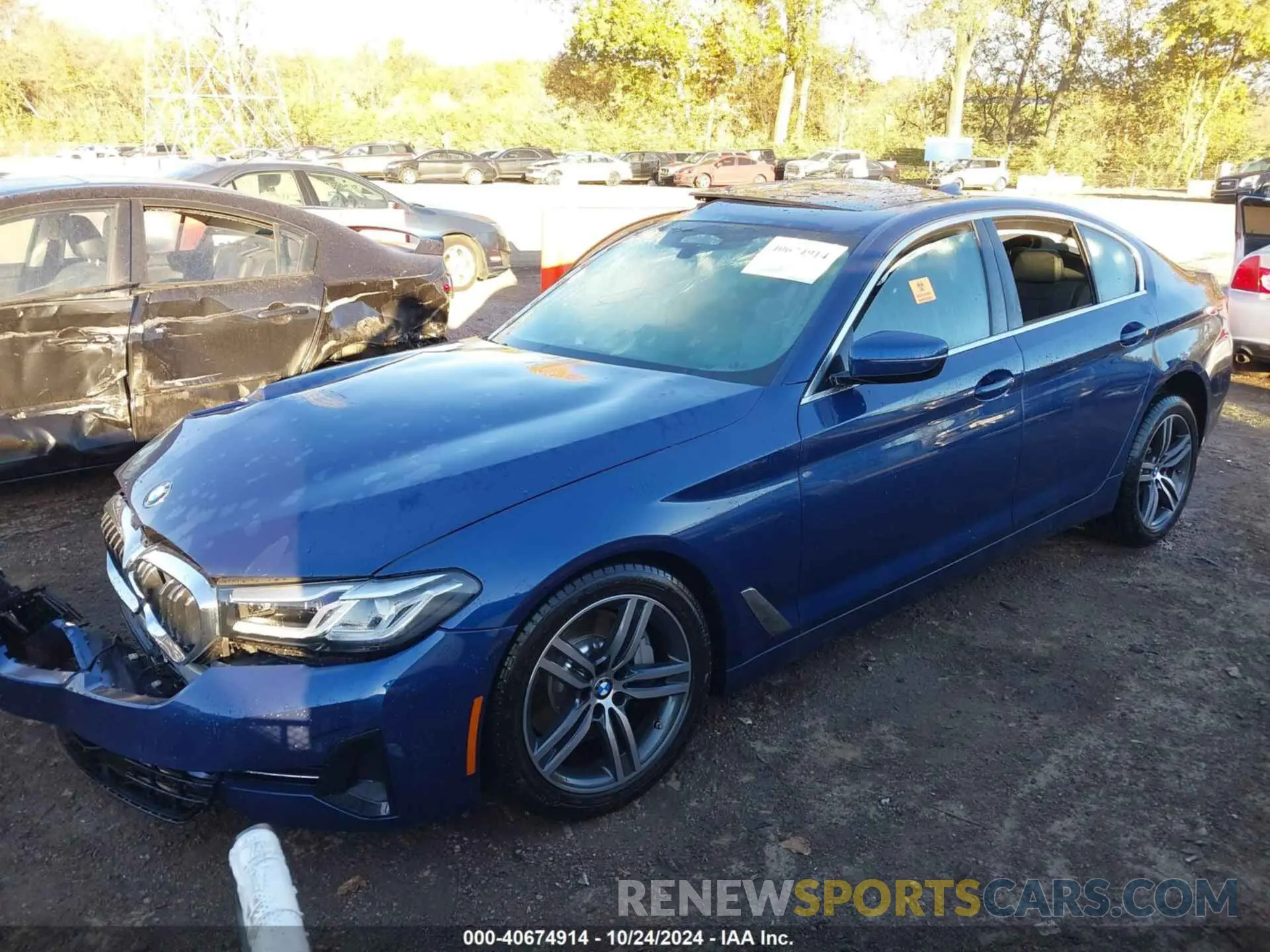 2 Photograph of a damaged car WBA13BJ08MWX26386 BMW 530I 2021