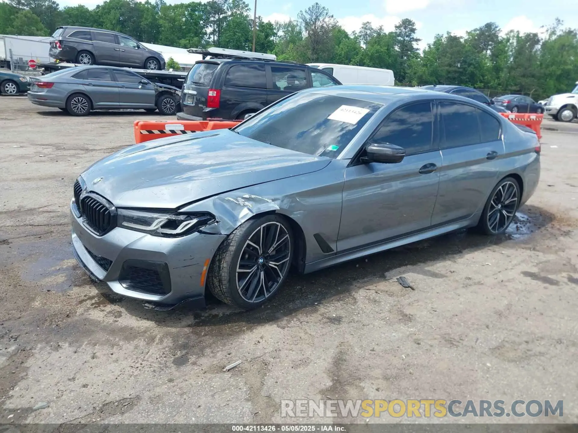 2 Photograph of a damaged car WBA13BJ0XMWW98865 BMW 530I 2021