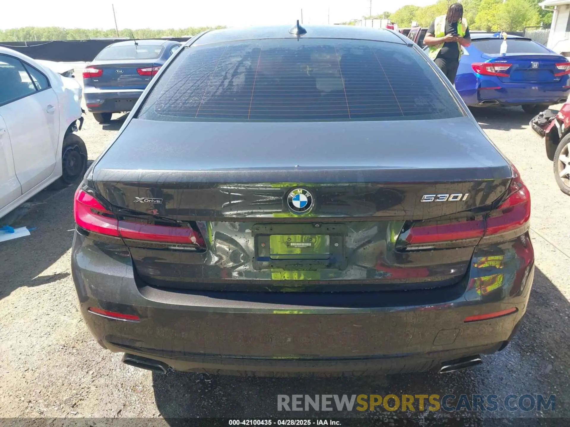17 Photograph of a damaged car WBA13BJ0XMWX00677 BMW 530I 2021