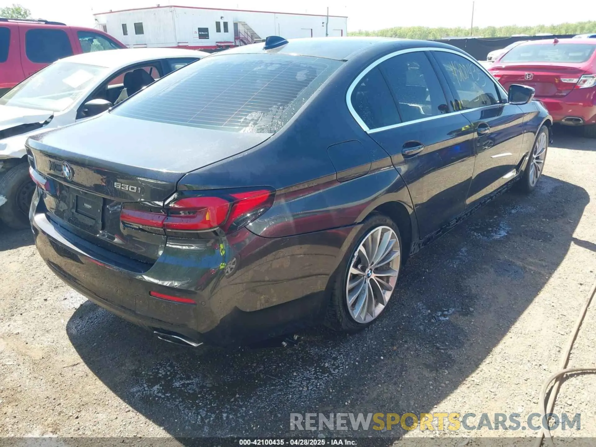 4 Photograph of a damaged car WBA13BJ0XMWX00677 BMW 530I 2021