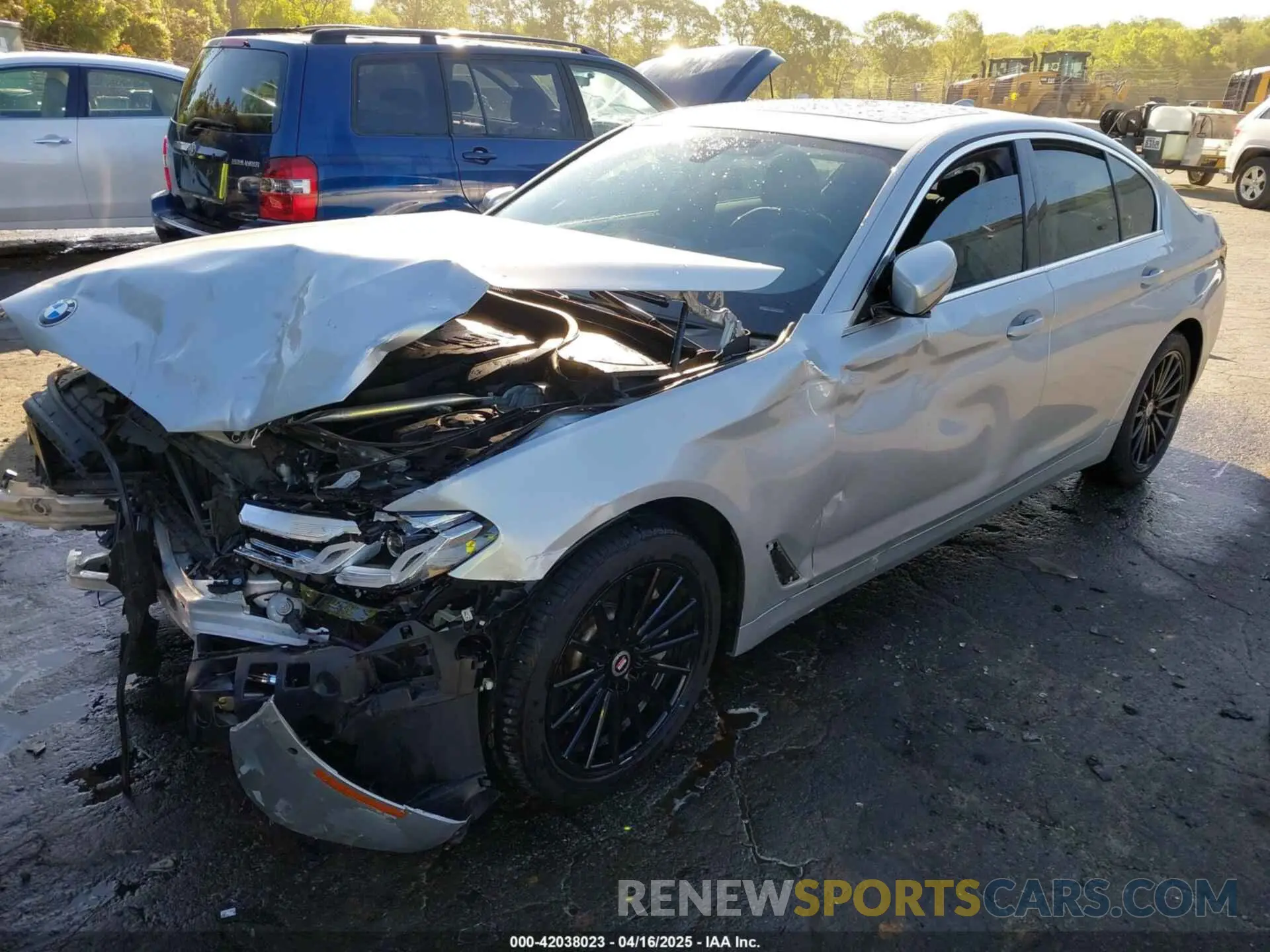 2 Photograph of a damaged car WBA53BH01MWX15298 BMW 530I 2021