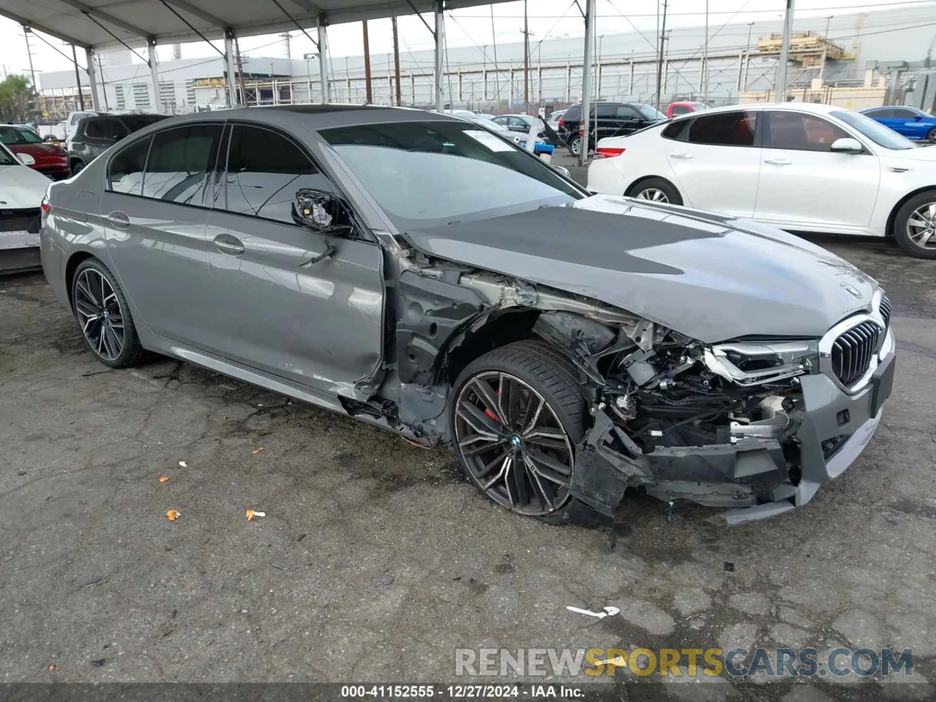 1 Photograph of a damaged car WBA53BH03MCG12419 BMW 530I 2021
