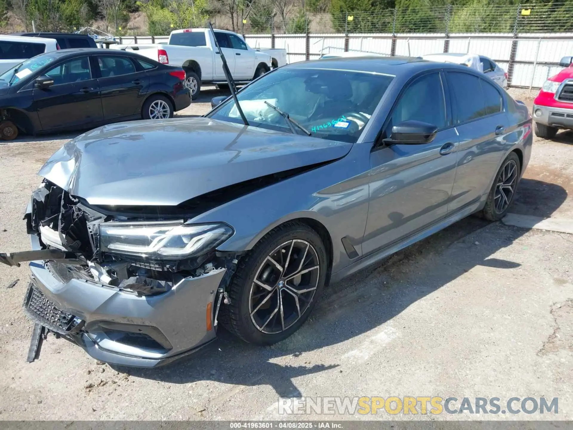 2 Photograph of a damaged car WBA53BH04MWX16672 BMW 530I 2021