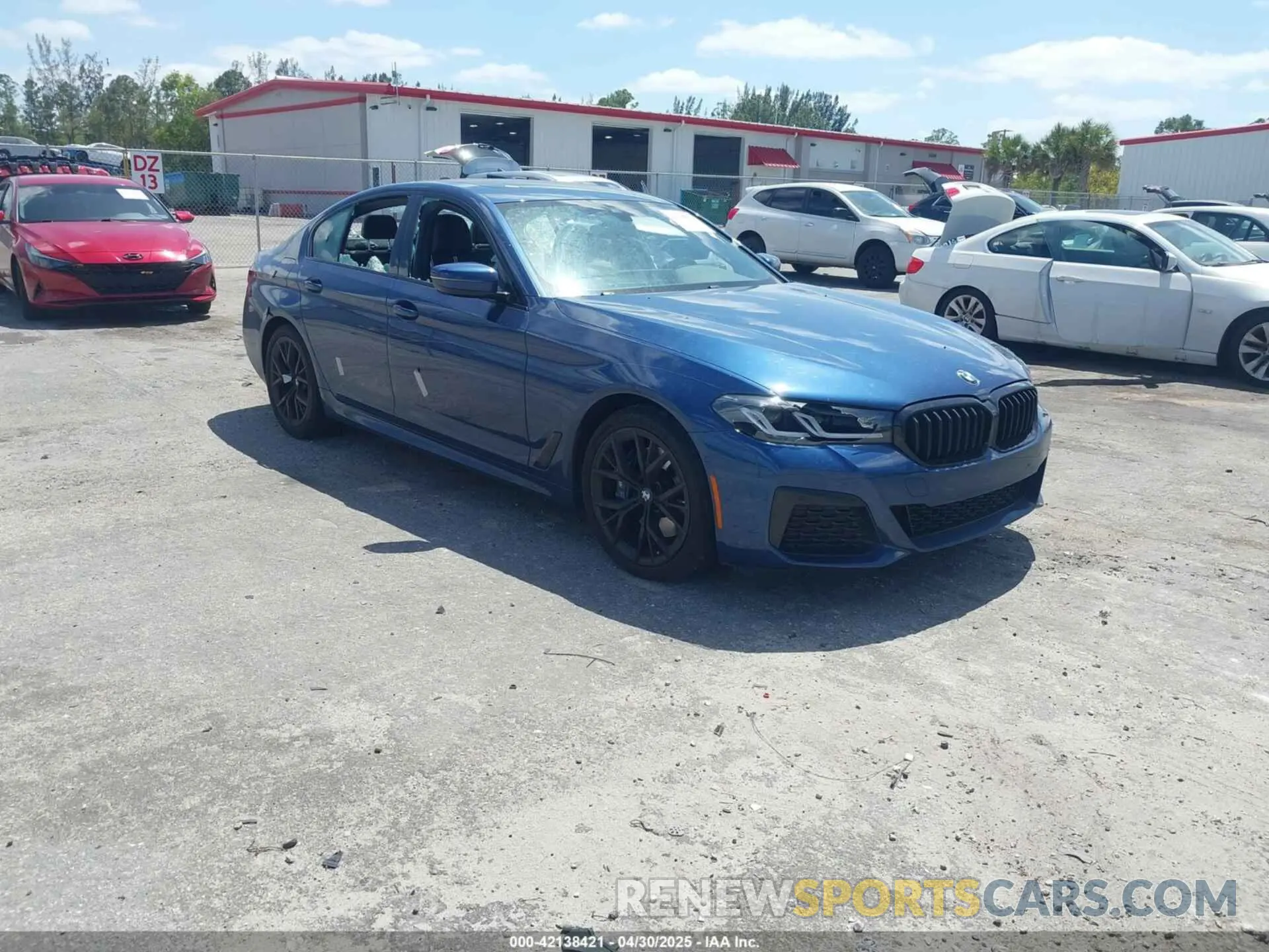 1 Photograph of a damaged car WBA53BH09MWX23682 BMW 530I 2021