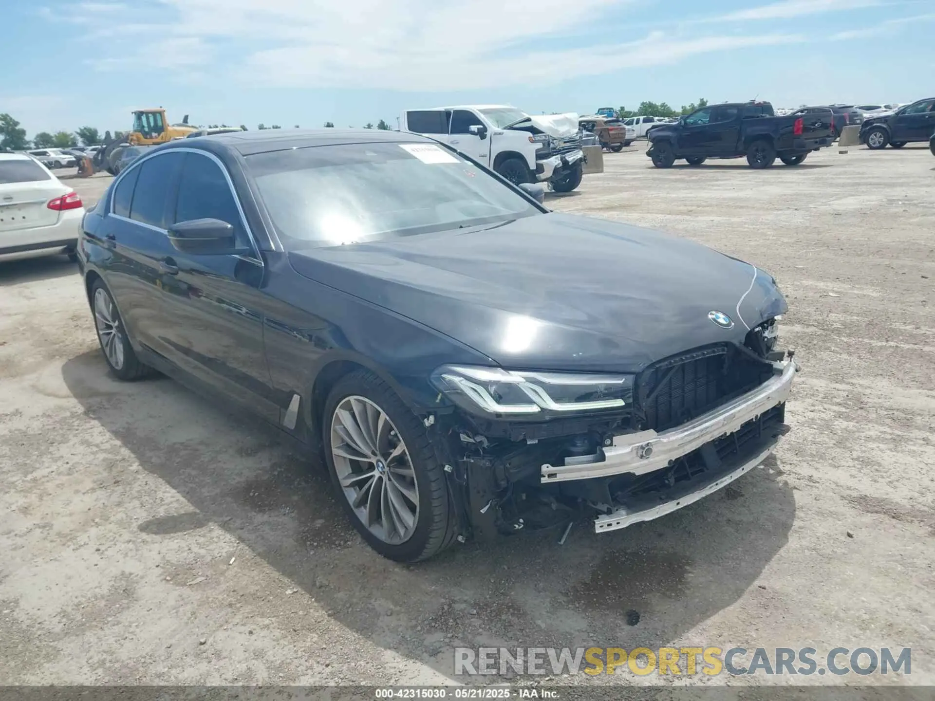 1 Photograph of a damaged car WBA53BH09MWX27909 BMW 530I 2021