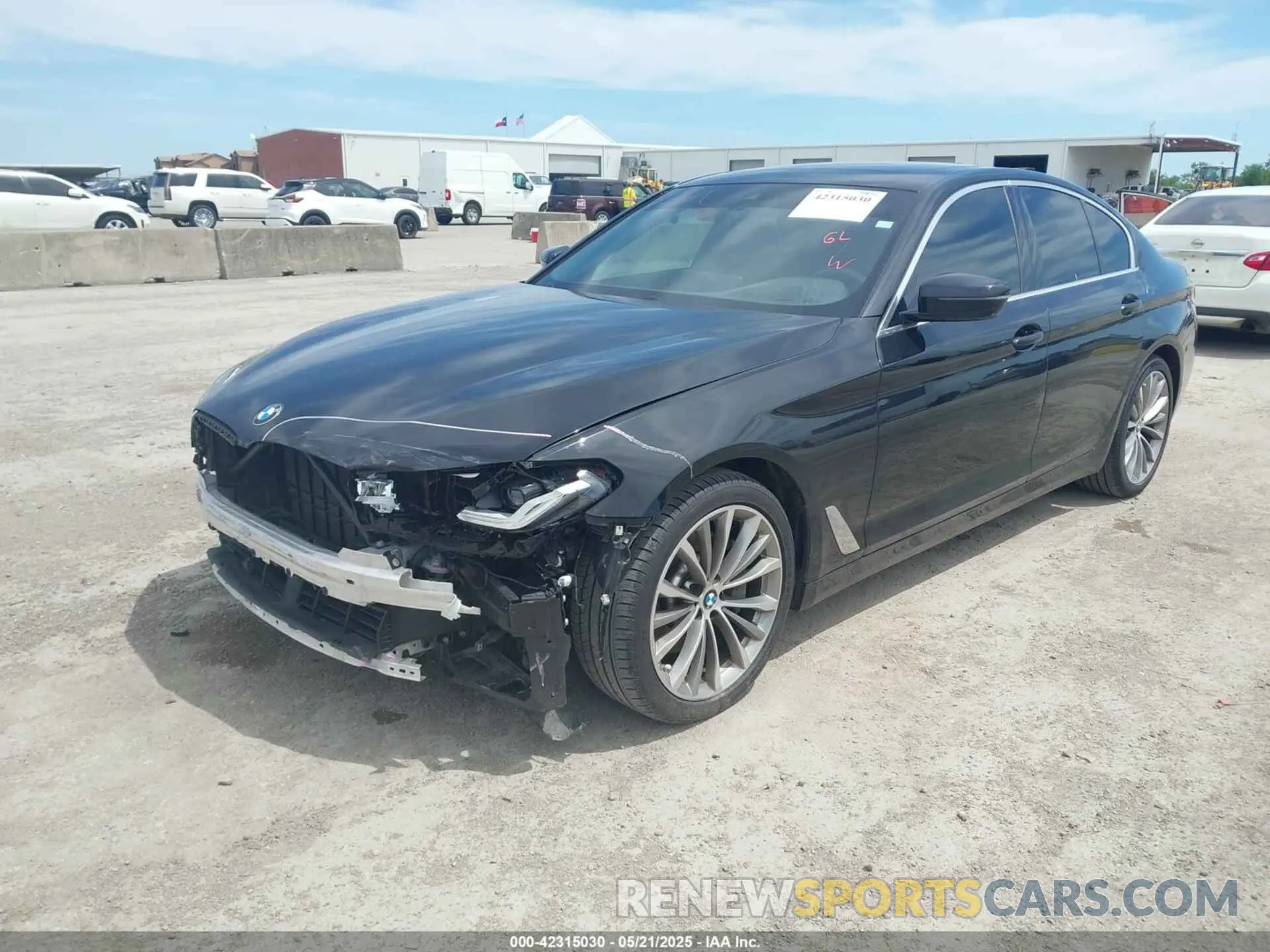2 Photograph of a damaged car WBA53BH09MWX27909 BMW 530I 2021