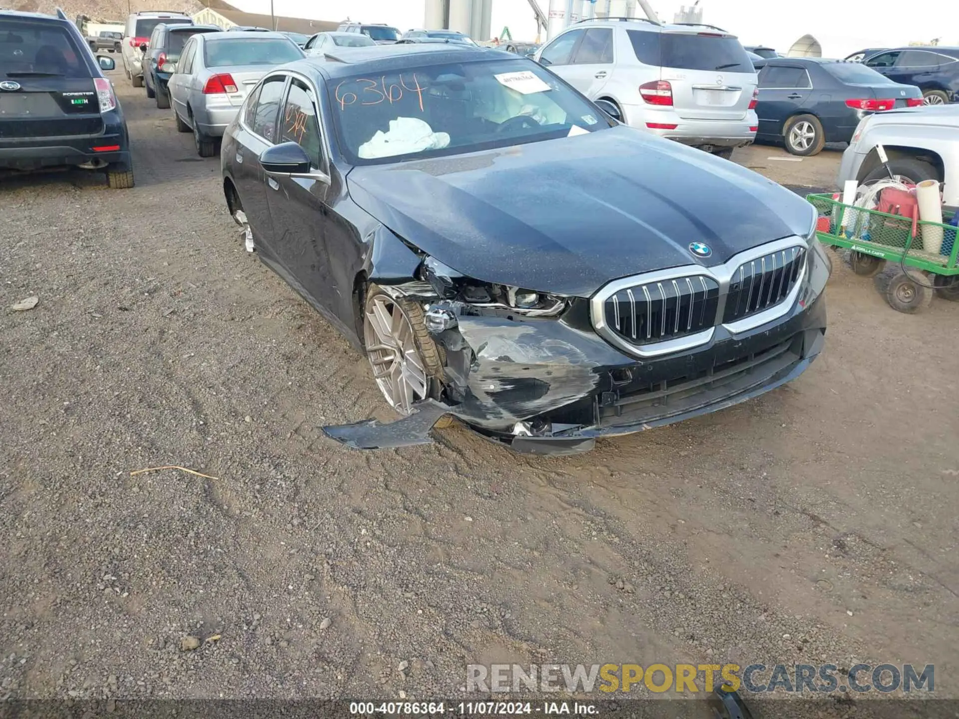 1 Photograph of a damaged car WBA63FJ08RCS79869 BMW 540 2024