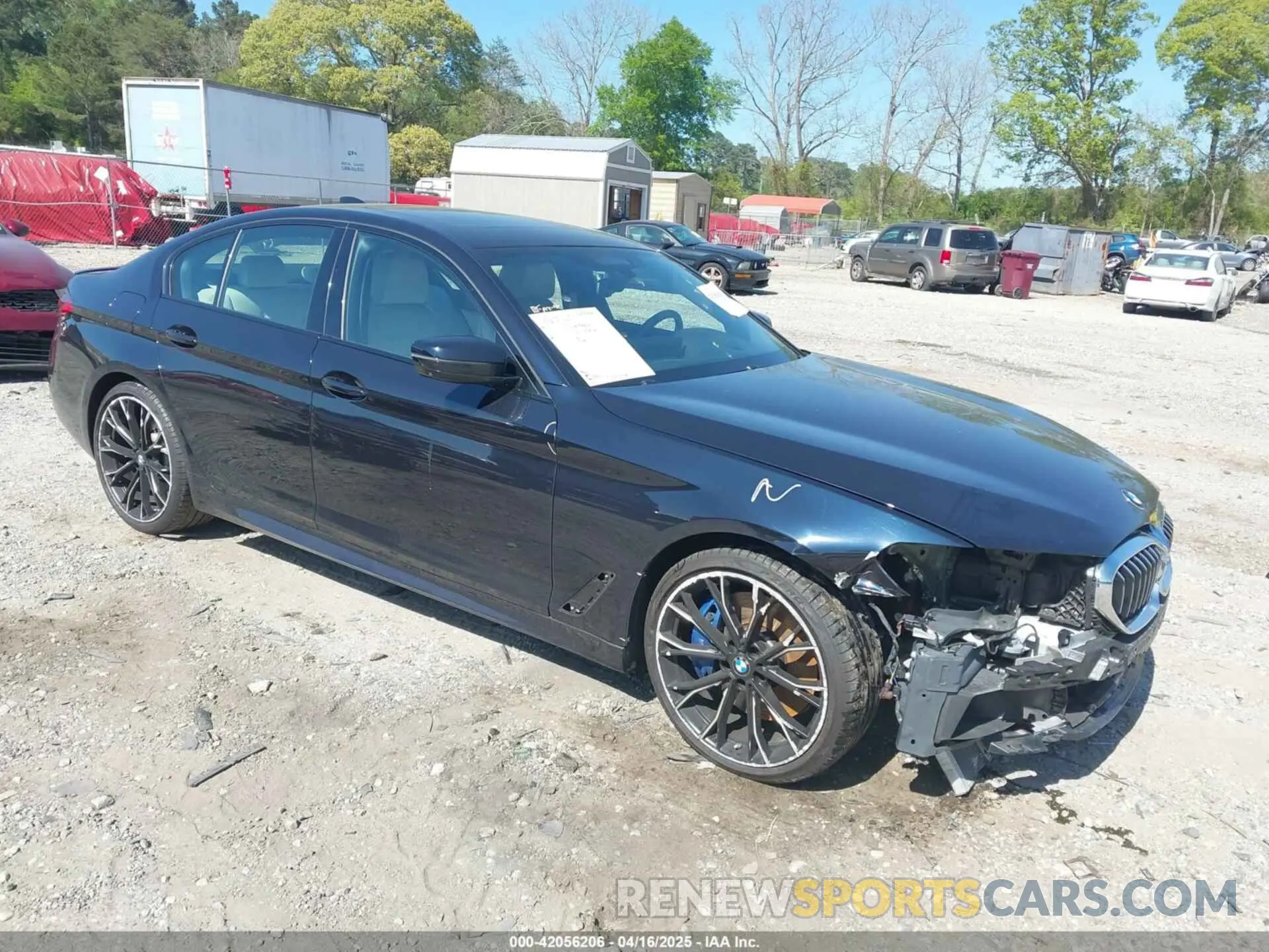 1 Photograph of a damaged car WBA53BJ04MWX00840 BMW 540I 2021