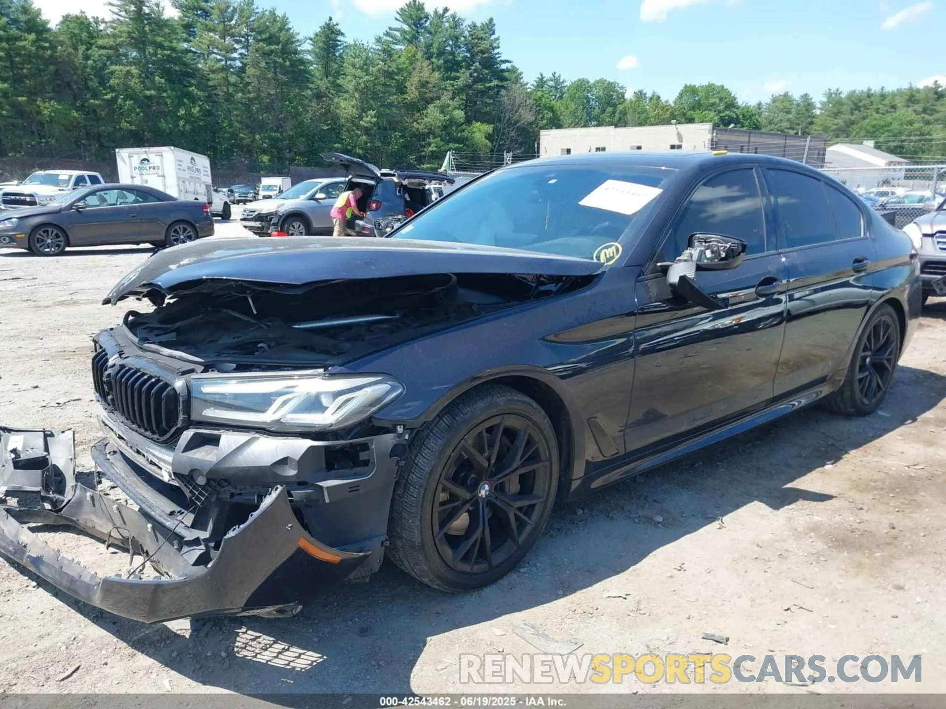 2 Photograph of a damaged car WBA73BJ0XMWX05467 BMW 540I 2021