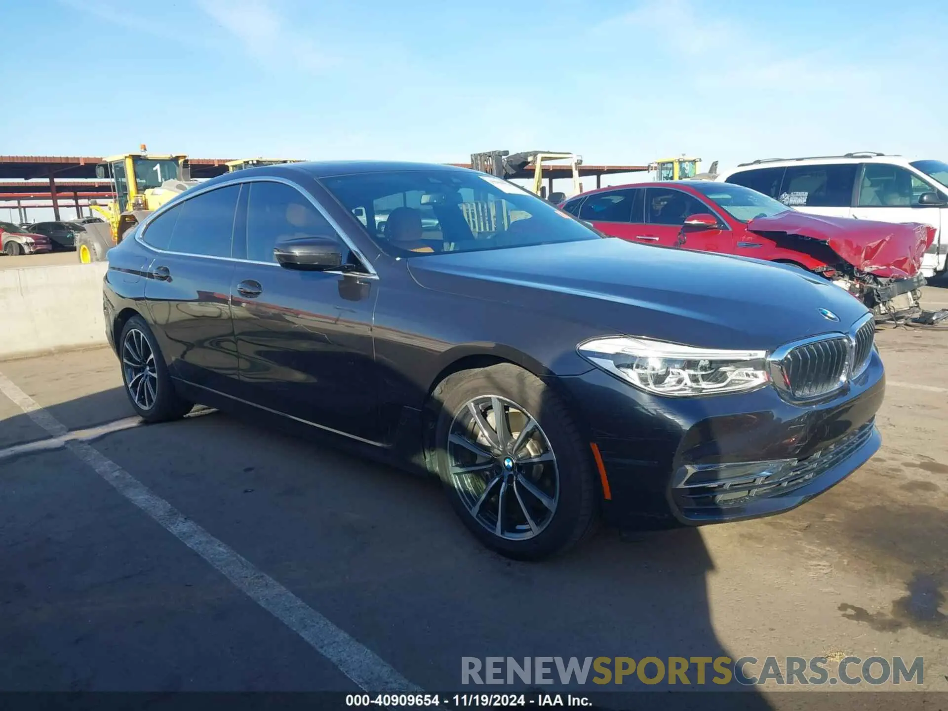 1 Photograph of a damaged car WBAJV6C54KBK09102 BMW 640I GRAN TURISMO 2019