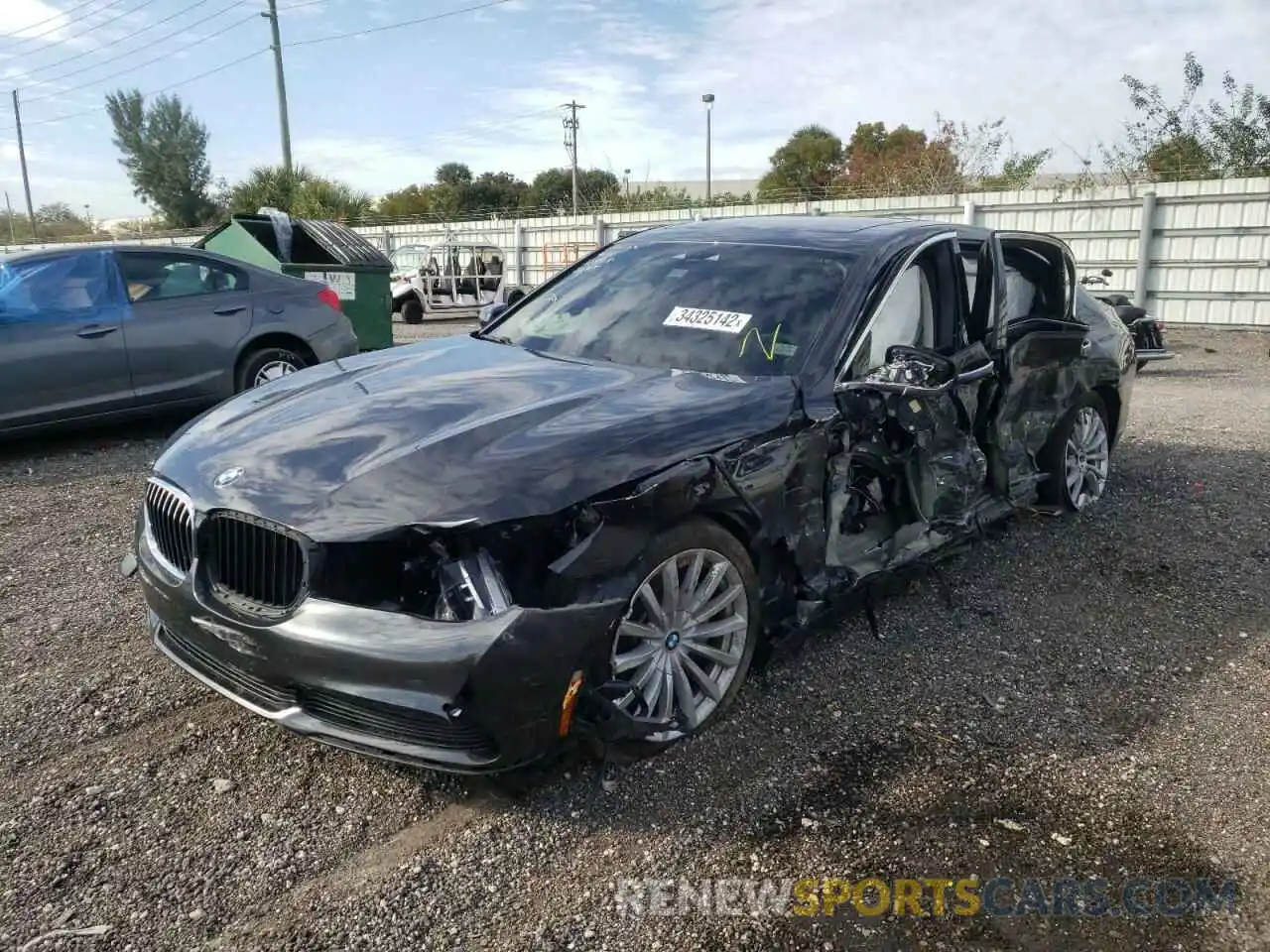 2 Photograph of a damaged car WBA7E2C56KB454616 BMW 7 SERIES 2019