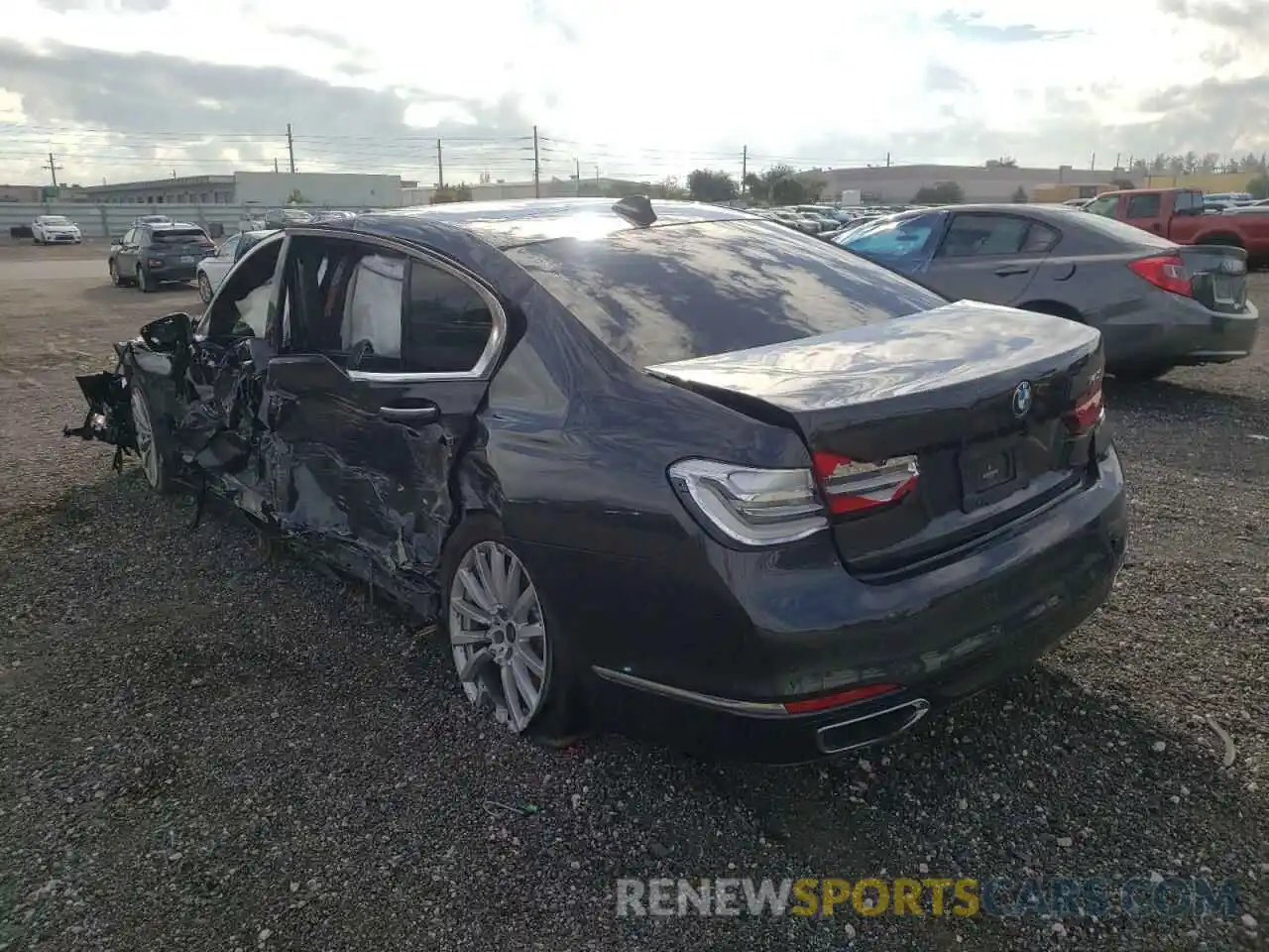 3 Photograph of a damaged car WBA7E2C56KB454616 BMW 7 SERIES 2019