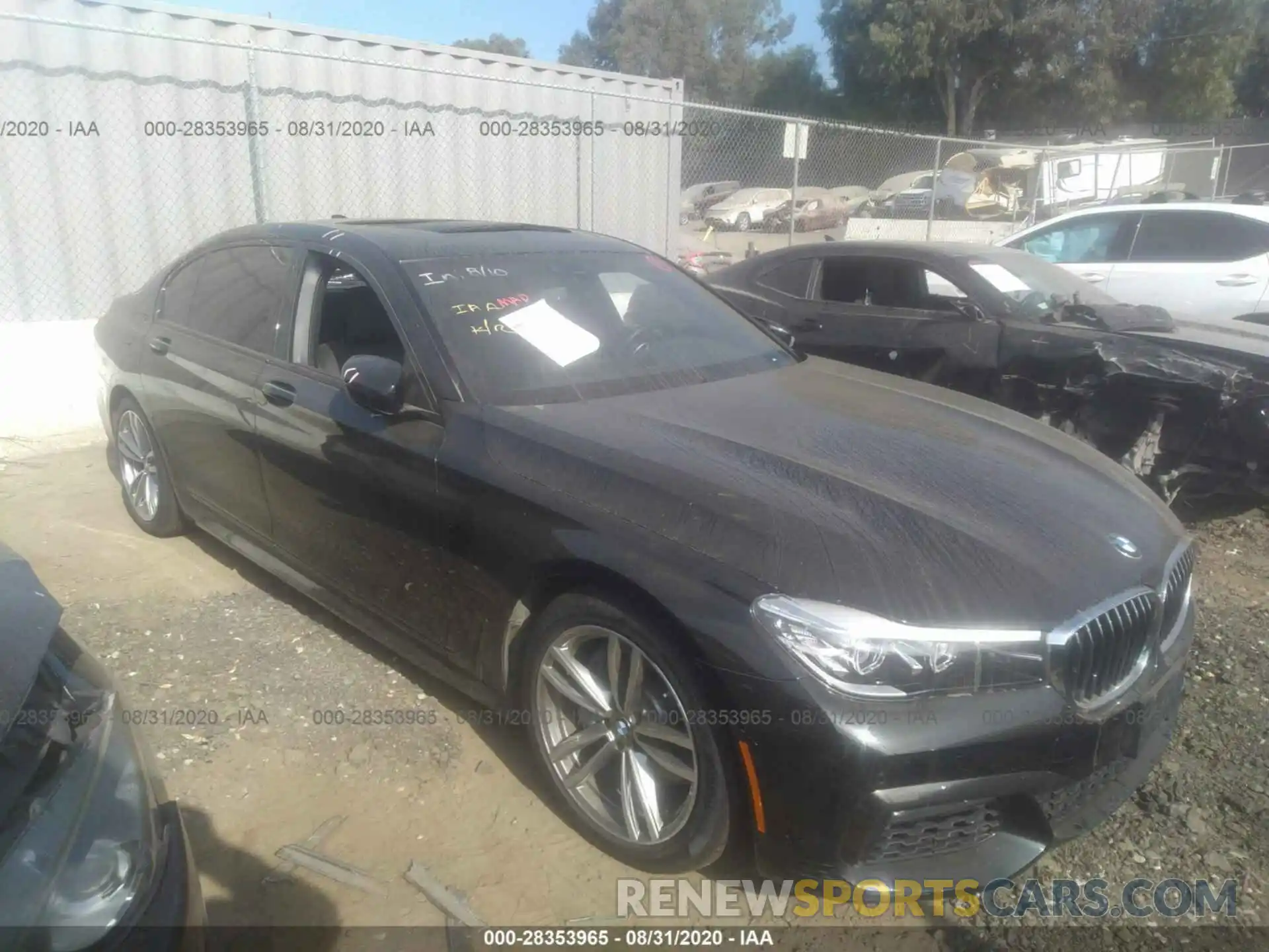 1 Photograph of a damaged car WBA7E2C57KB218122 BMW 7 SERIES 2019