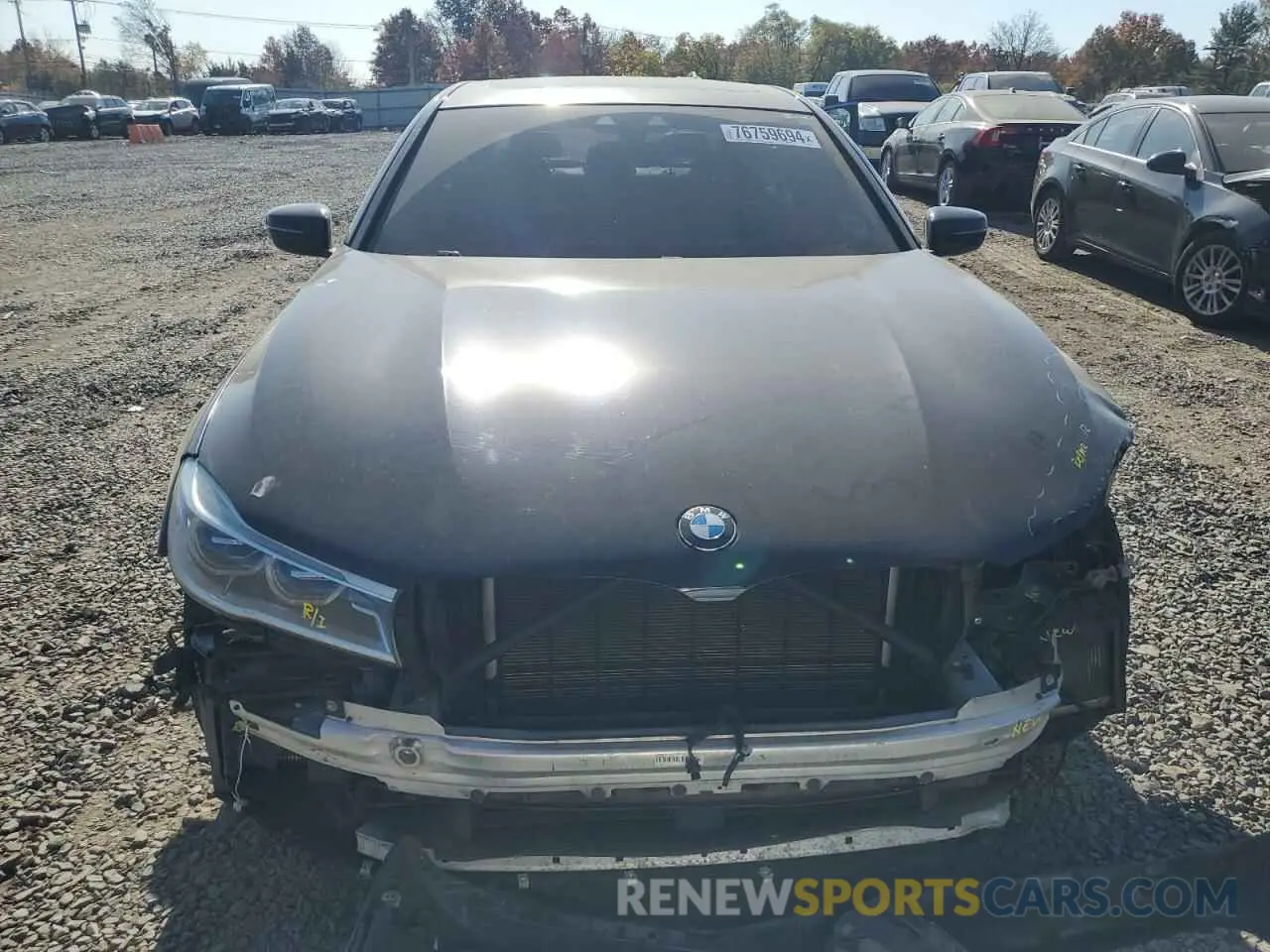 5 Photograph of a damaged car WBA7F2C54KB239989 BMW 7 SERIES 2019