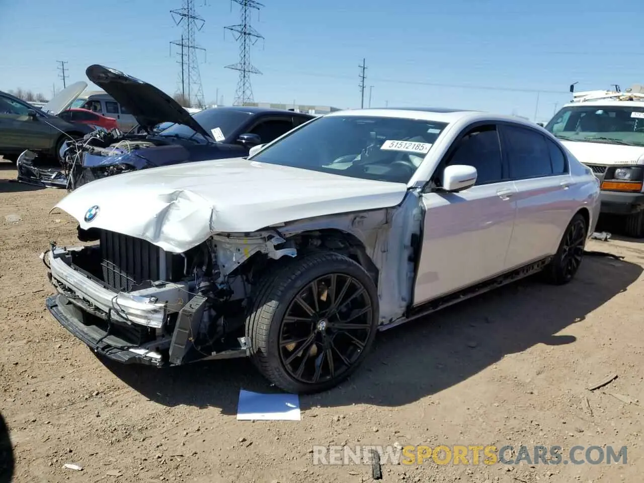 1 Photograph of a damaged car WBA7U2C04MCF07742 BMW 7 SERIES 2021