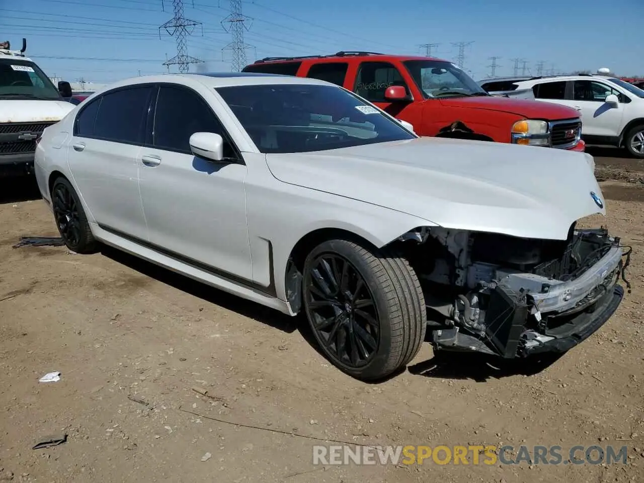 4 Photograph of a damaged car WBA7U2C04MCF07742 BMW 7 SERIES 2021