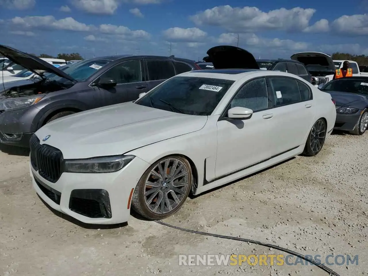 1 Photograph of a damaged car WBA7U2C04MCF45228 BMW 7 SERIES 2021
