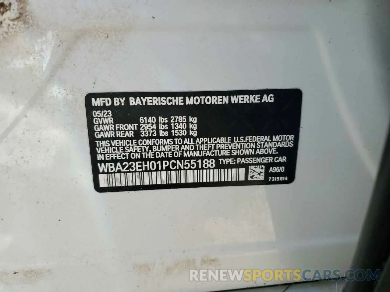 13 Photograph of a damaged car WBA23EH01PCN55188 BMW 7 SERIES 2023