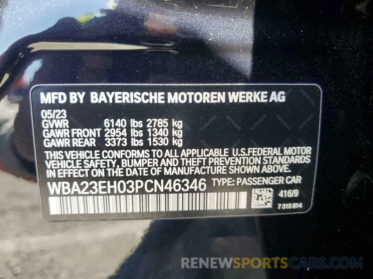 13 Photograph of a damaged car WBA23EH03PCN46346 BMW 7 SERIES 2023