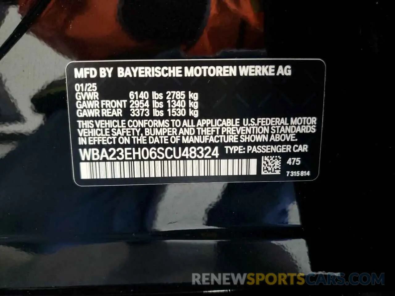 13 Photograph of a damaged car WBA23EH06SCU48324 BMW 7 SERIES 2025