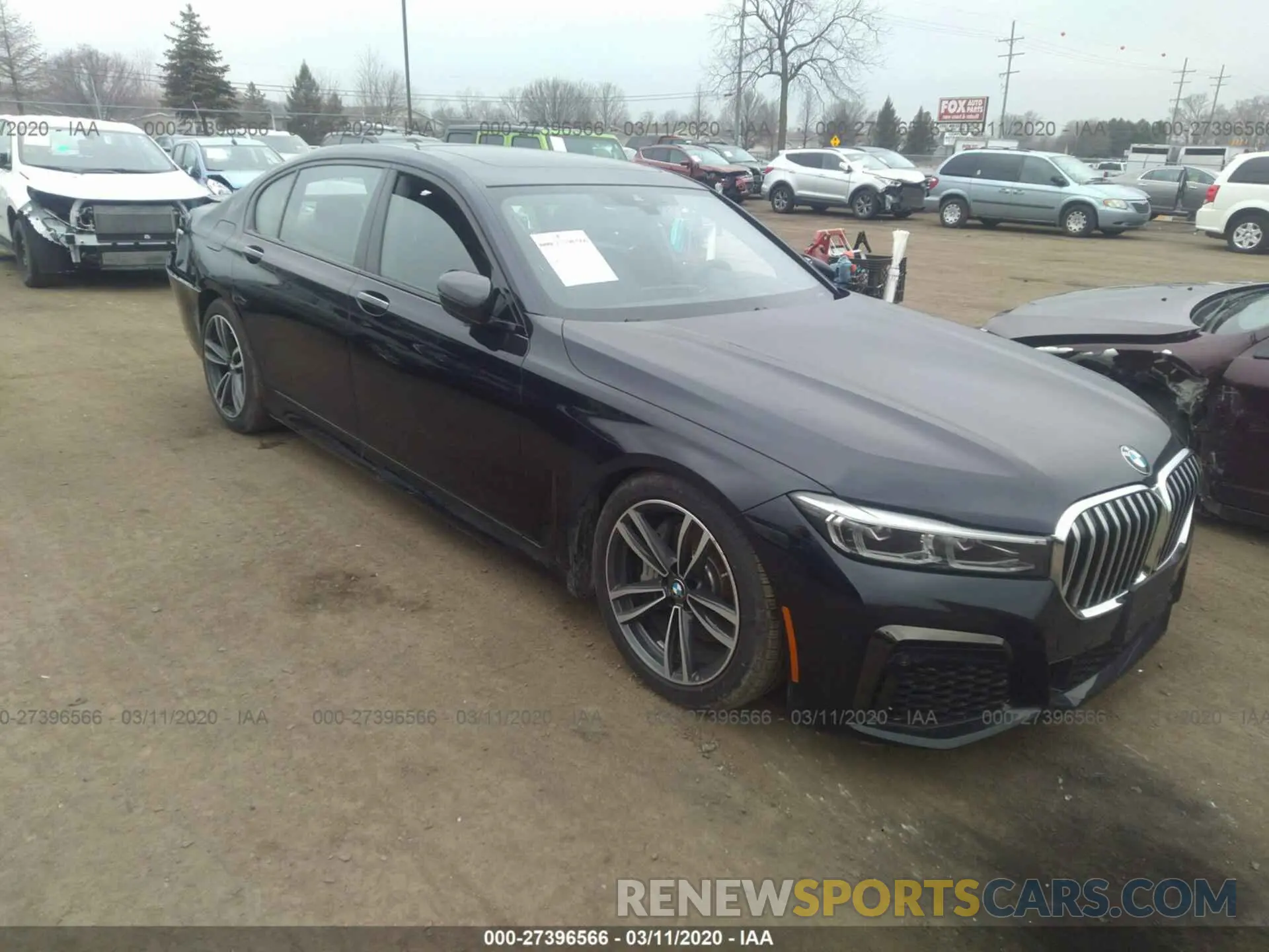 1 Photograph of a damaged car WBA7T4C00LGF97476 BMW 740 2020