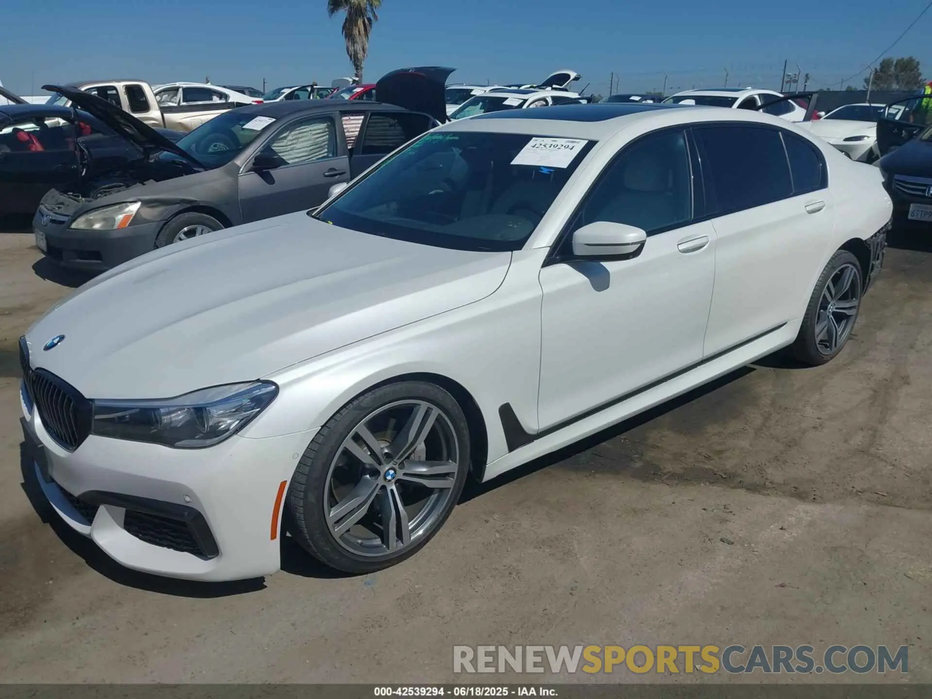 2 Photograph of a damaged car WBA7E2C53KB454816 BMW 740I 2019